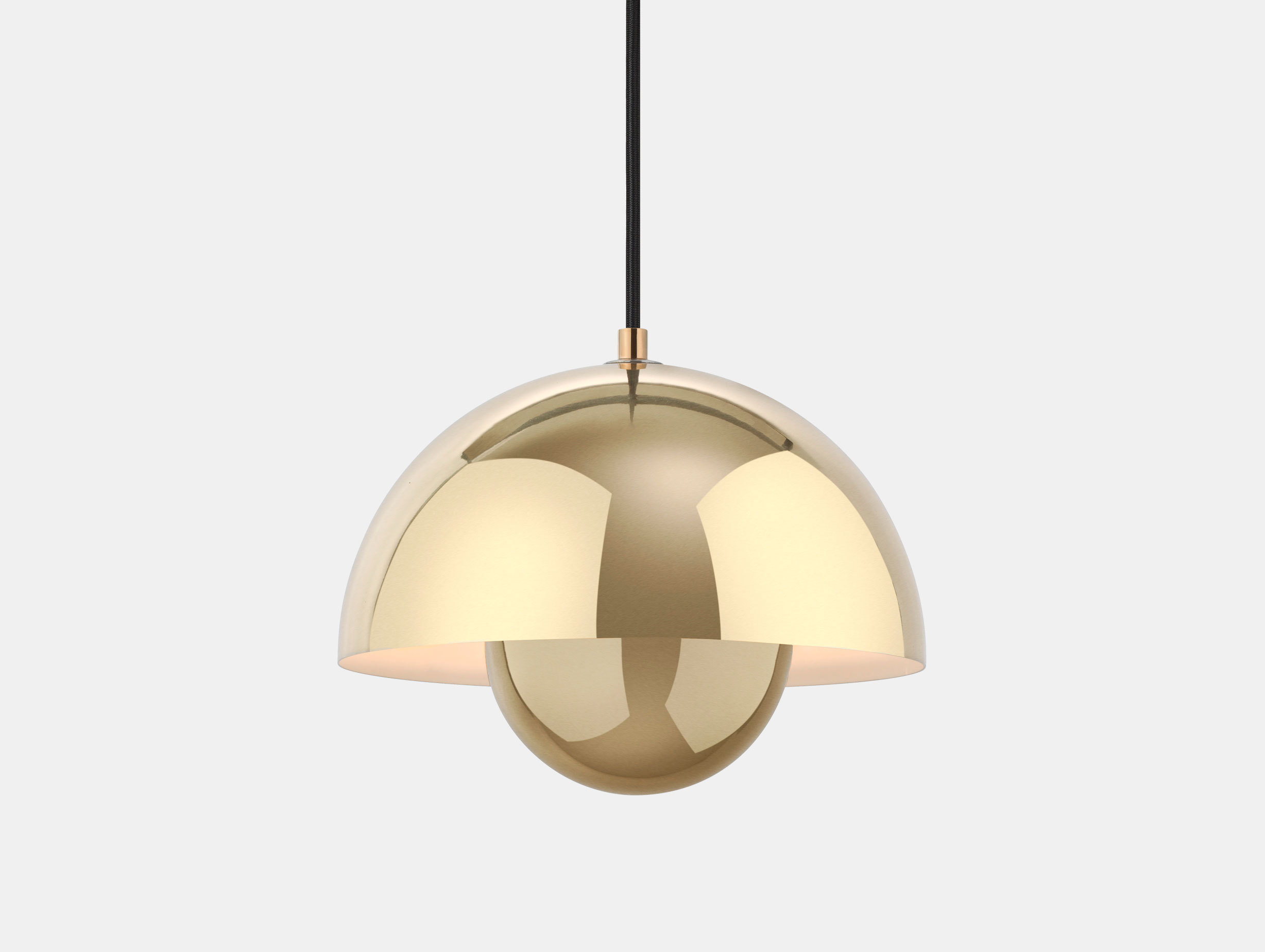 And Tradition Flowerpot Pendant Light Brass Verner Panton
