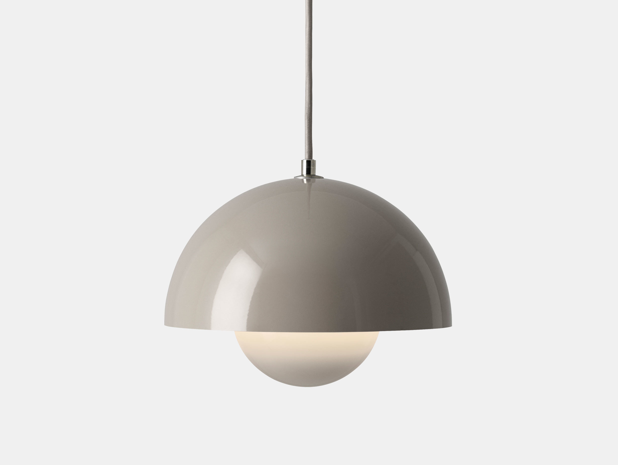 And Tradition Flowerpot Pendant Light Grey Beige Verner Panton