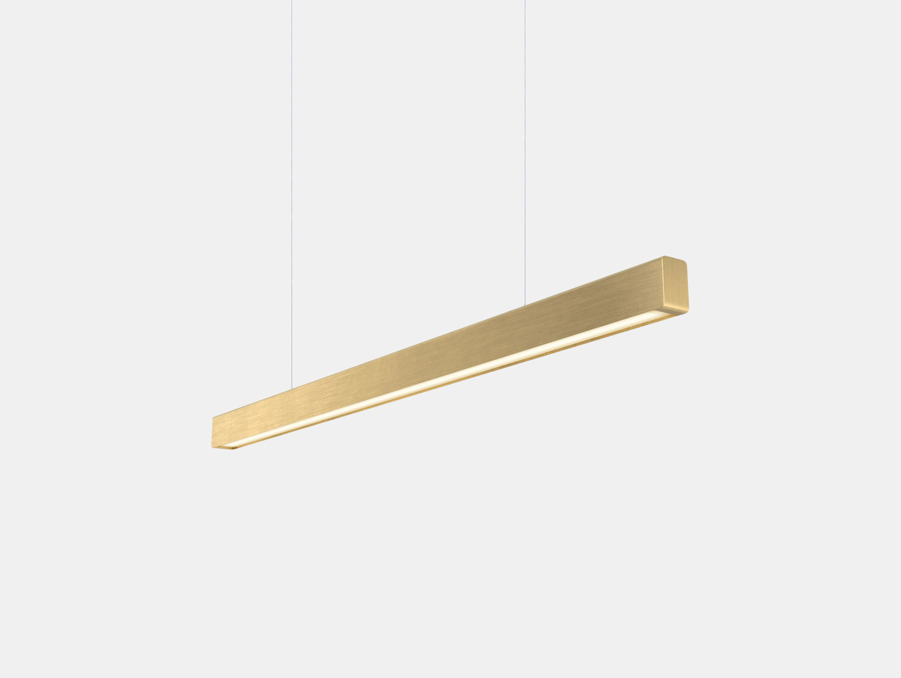Anour I Model Pendant Light Brushed Brass L100 Arash Nourinejad