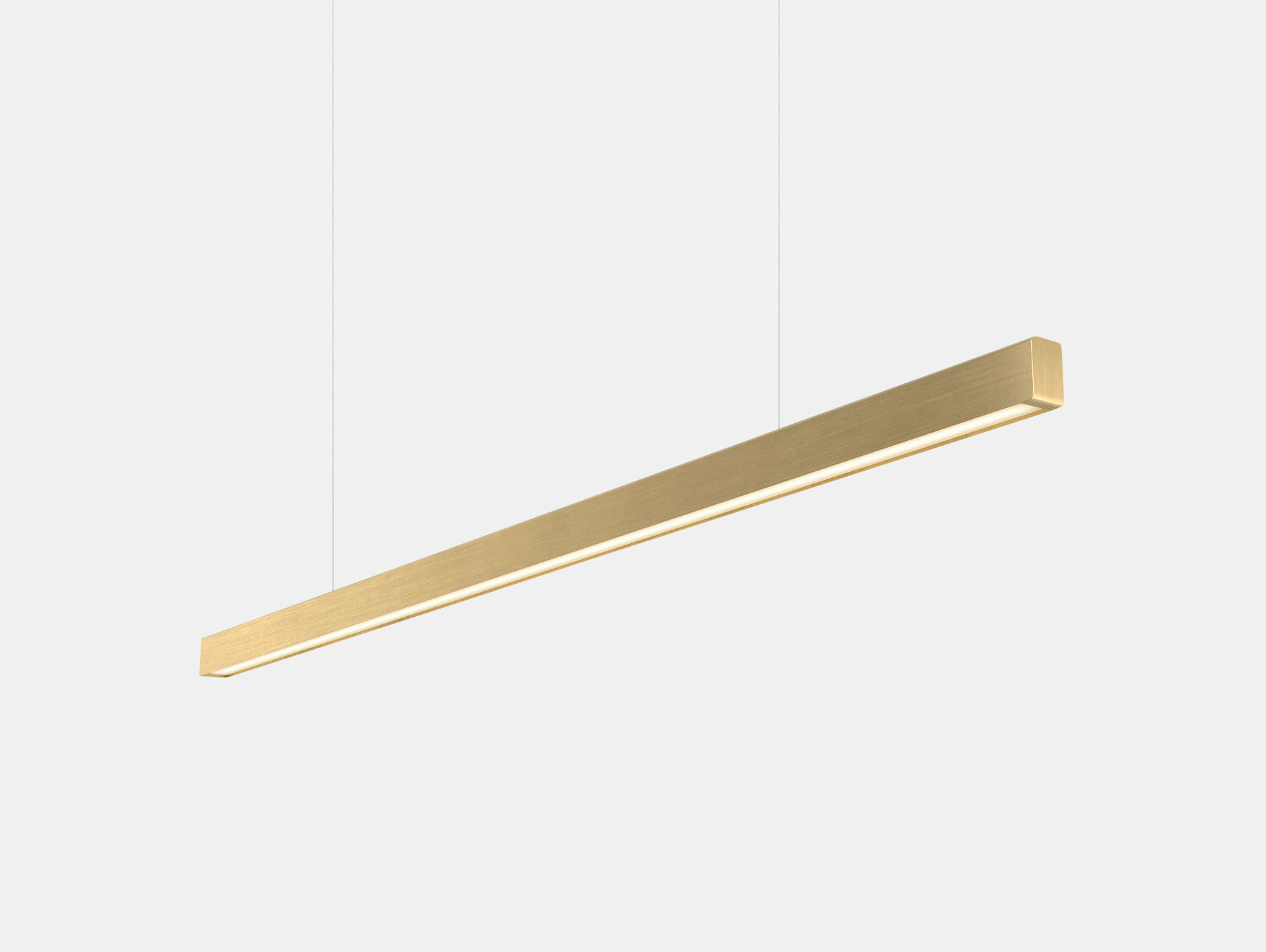 Anour I Model Pendant Light Brushed Brass L150 Arash Nourinejad