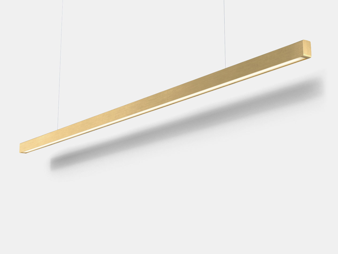 Anour I Model Pendant Light Brushed Brass L200 Arash Nourinejad