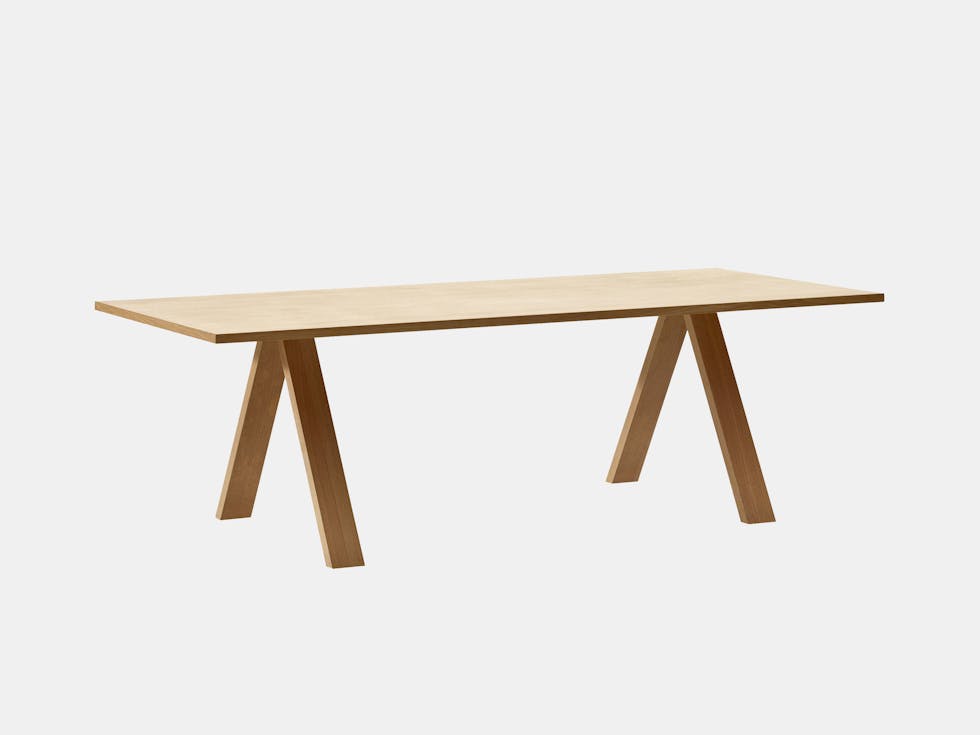 Arper Cross Table Oak Metrica Arper Cross Table Oak Metrica