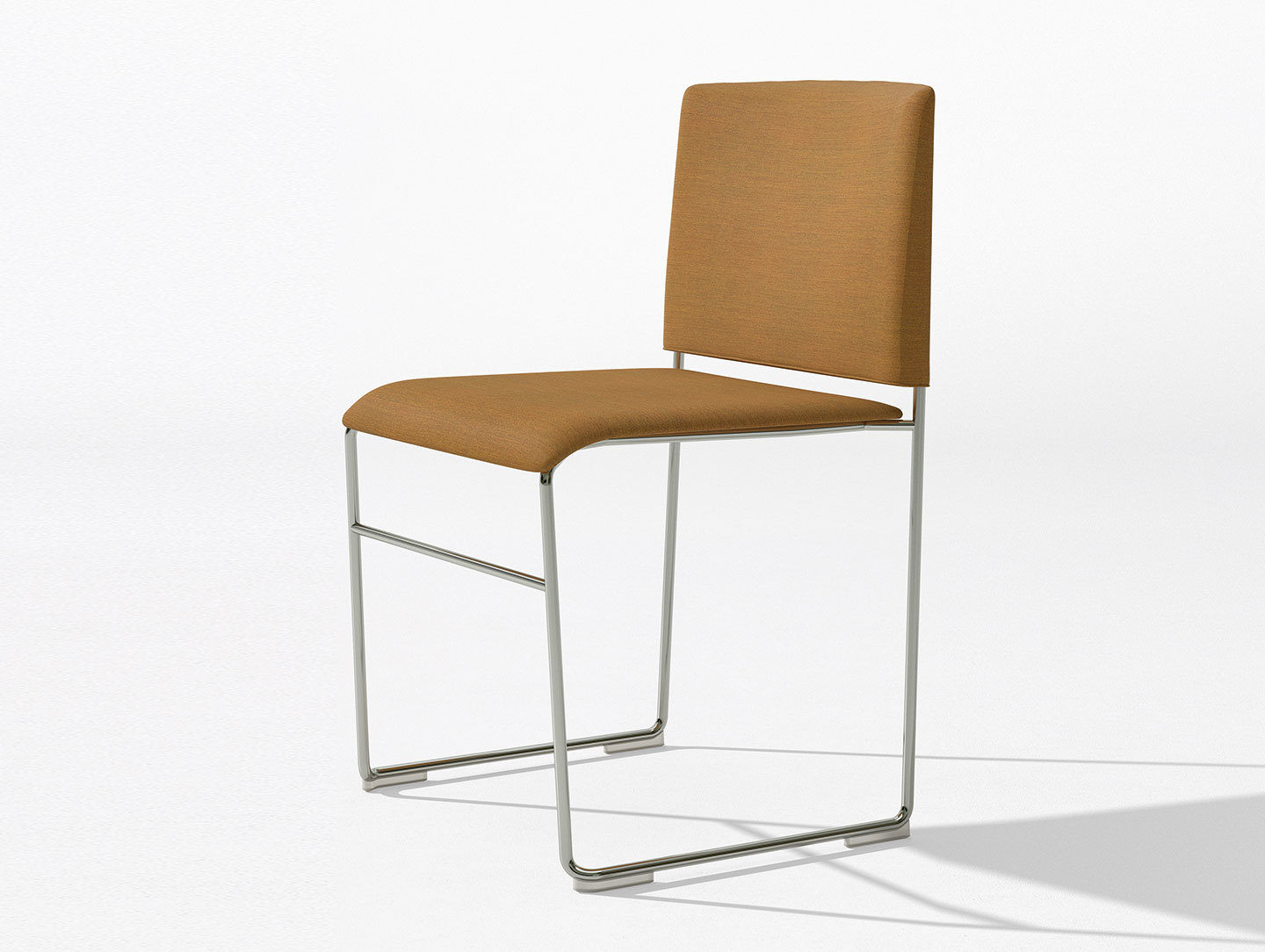 Arper Stacy Chair Chrome Upholstered Lievore Altherr