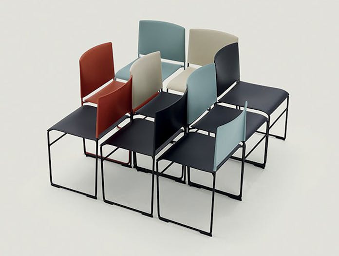 Arper Stacy Chair Group Lievore Altherr