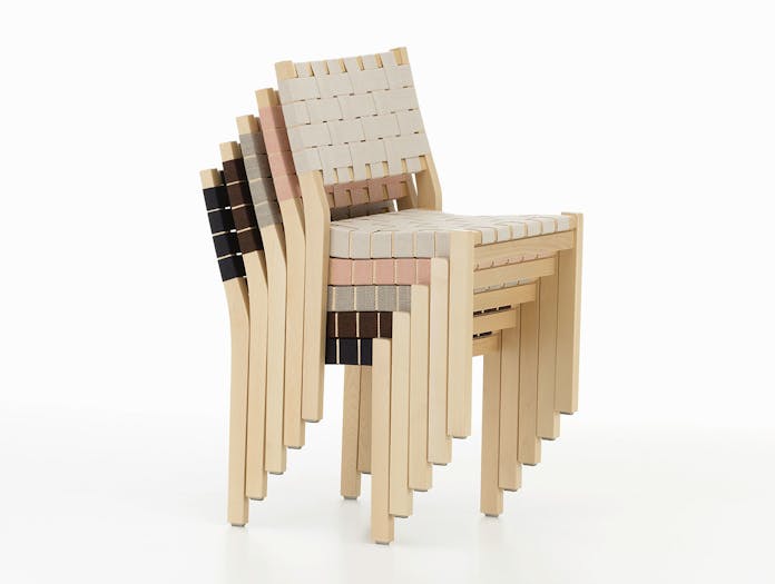 Artek Chair 611 Birch Stacked Aalto