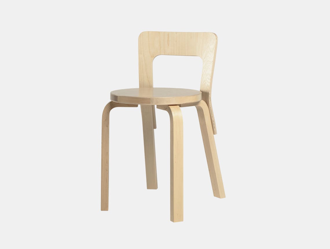 Artek Chair 65 Birch Alvar Aalto