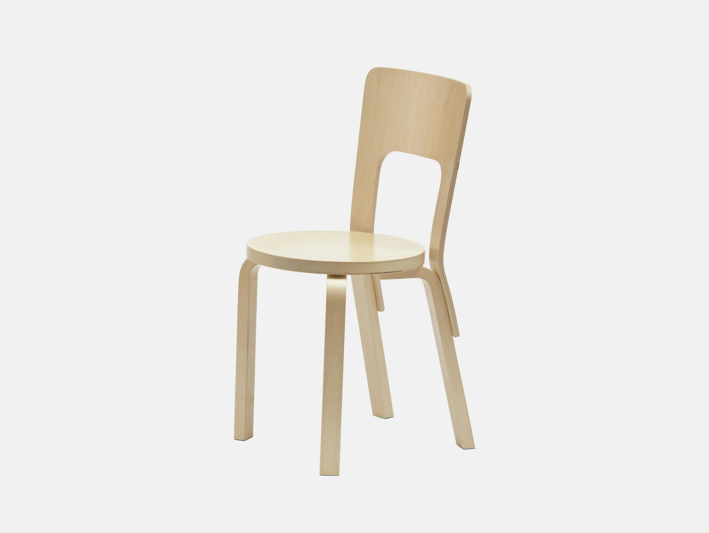 Artek Chair 66 Birch Alvar Aalto