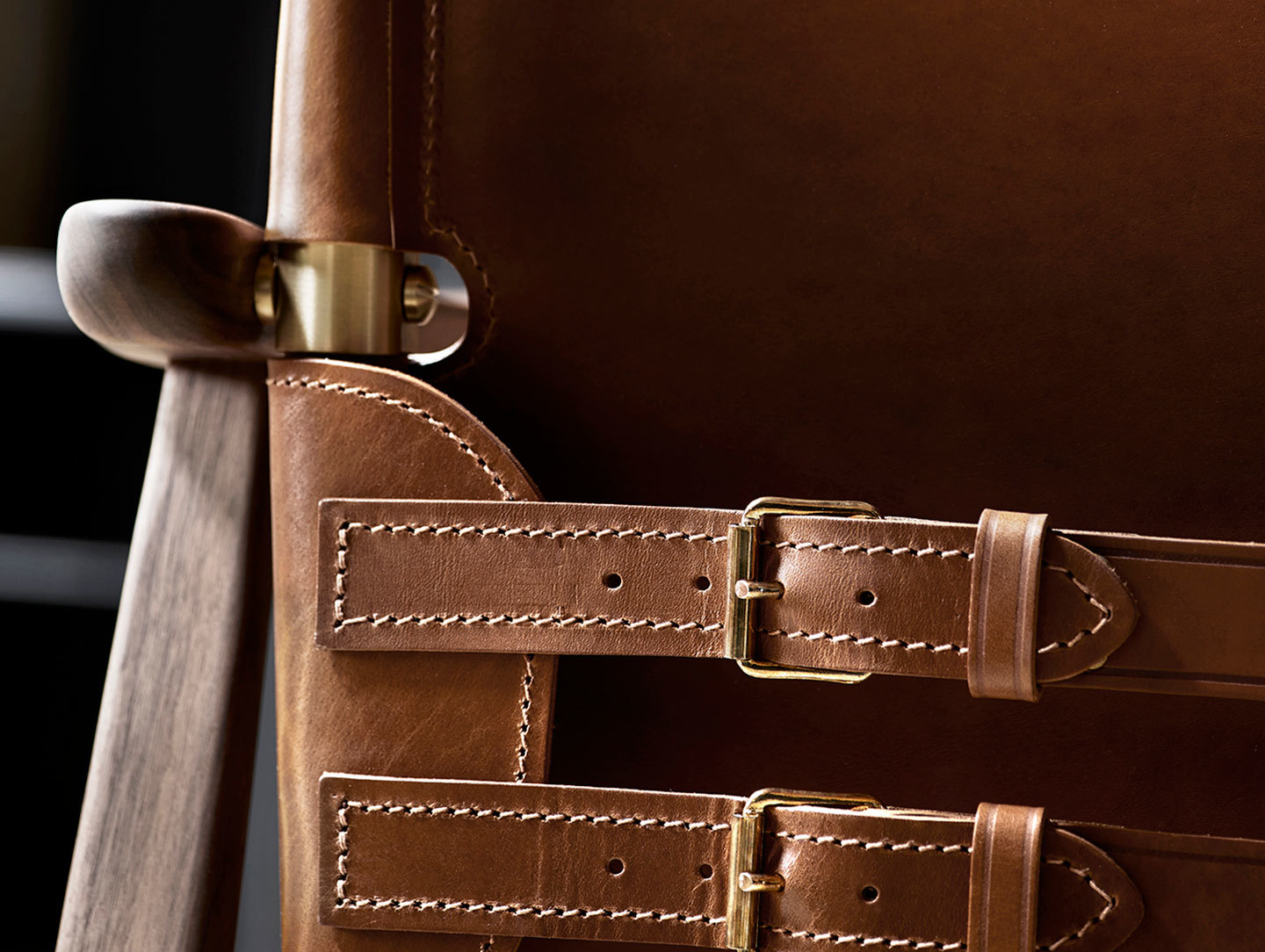 Carl Hansen Huntsman Chair Brass Buckle Detail Borge Mogensen