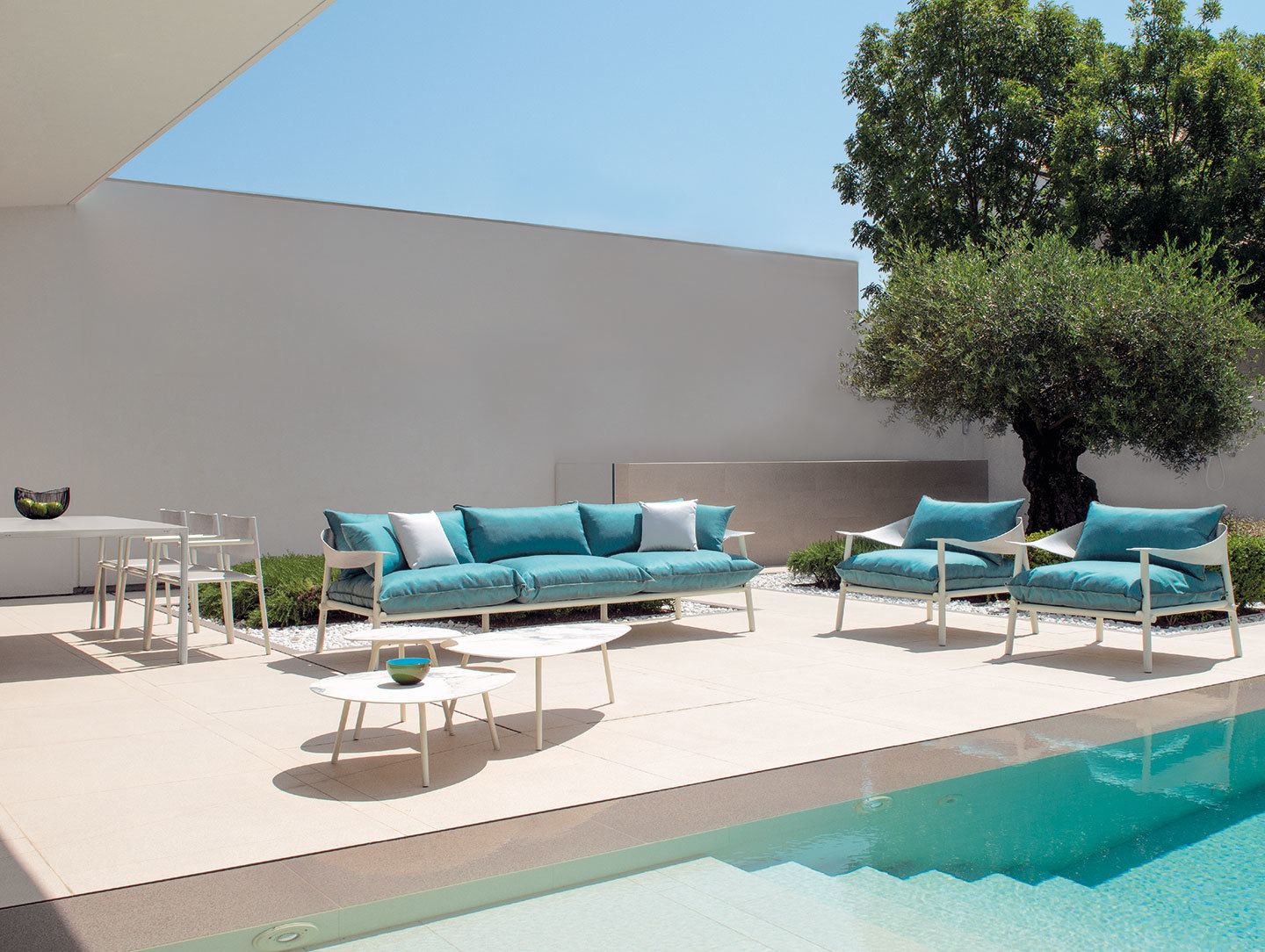 Emu Terramare Chairs Sofa 3 Seater Studio Chiaramonte Marin