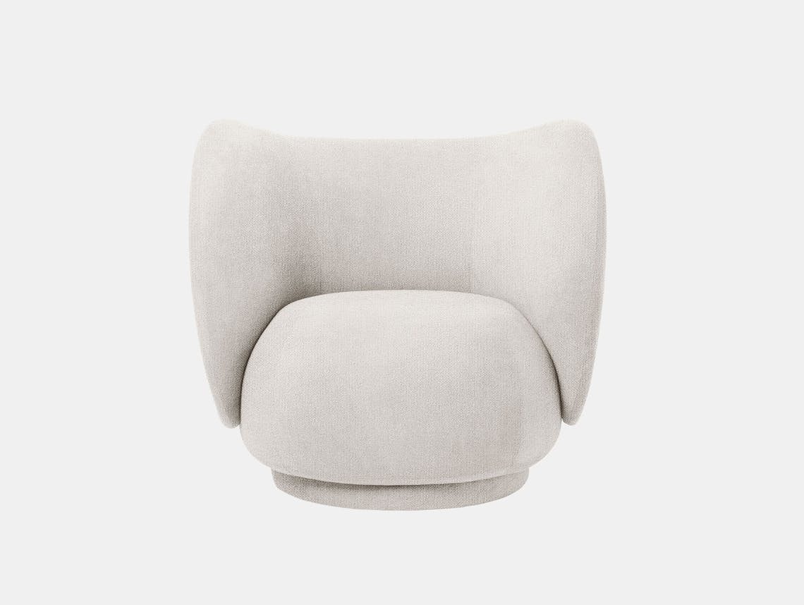 Ferm Living Rico Lounge Chair Off White Boucle 2
