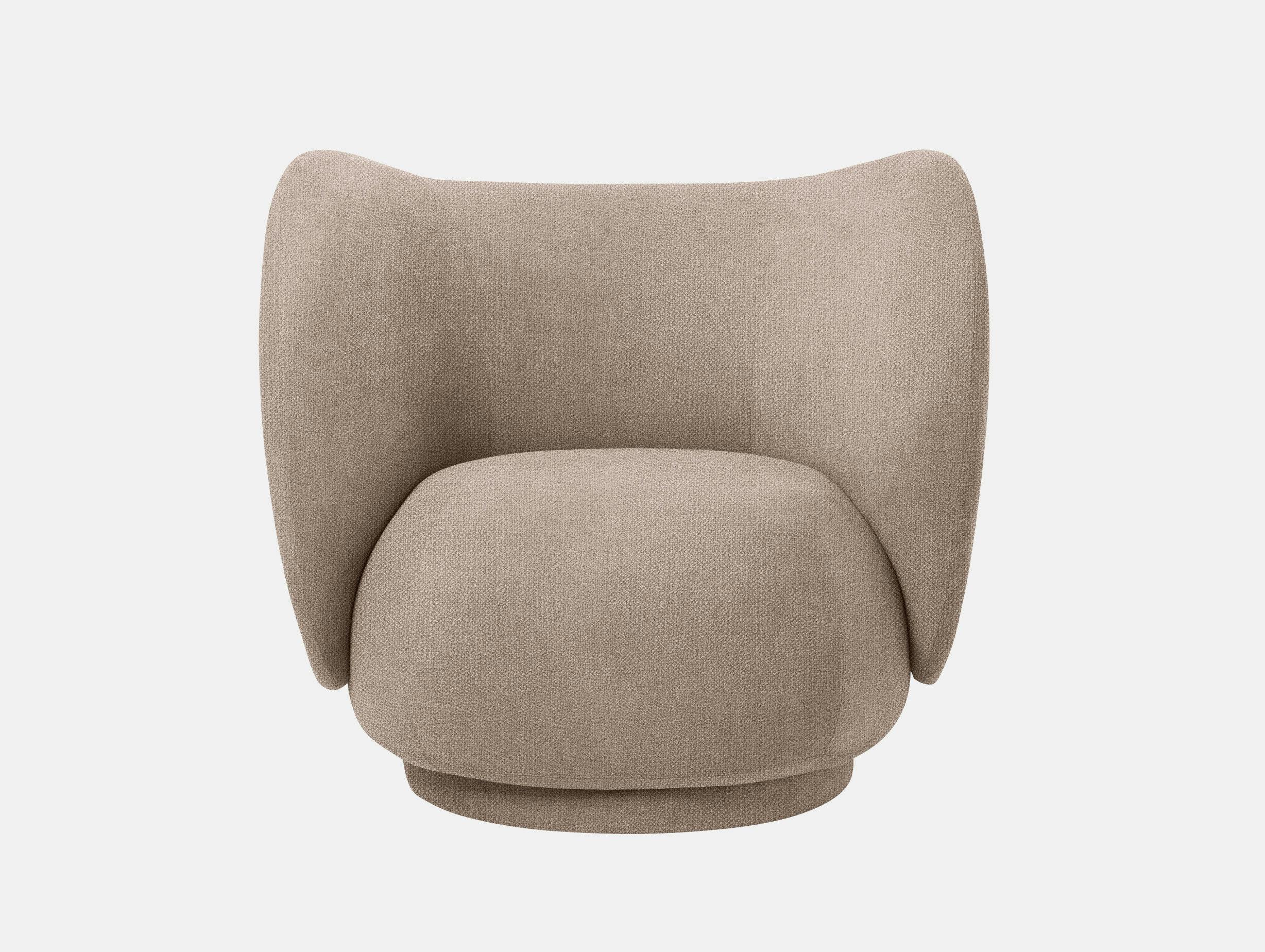 Ferm Living Rico Lounge Chair Sand Boucle