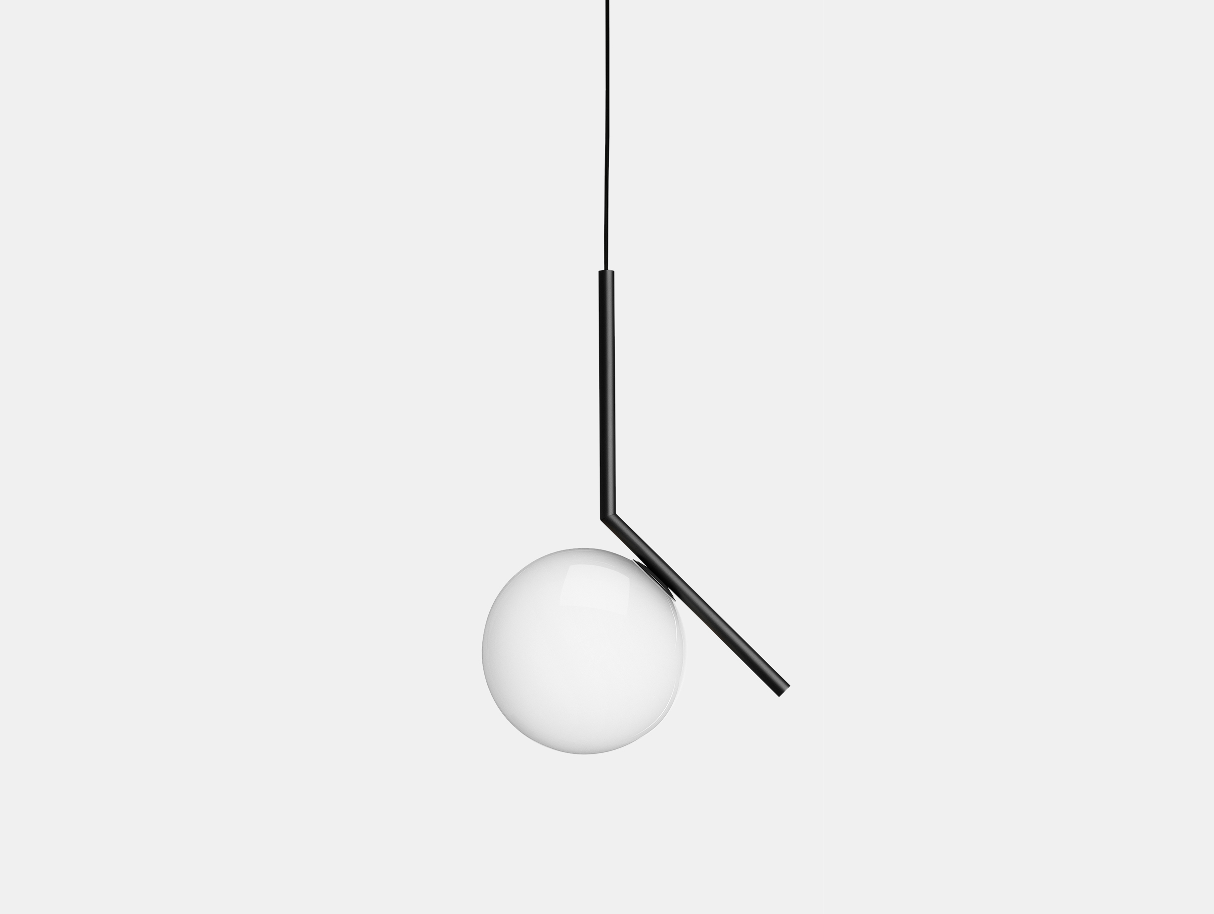 Flos Ic S1 Suspension Light Black Michael Anastassiades