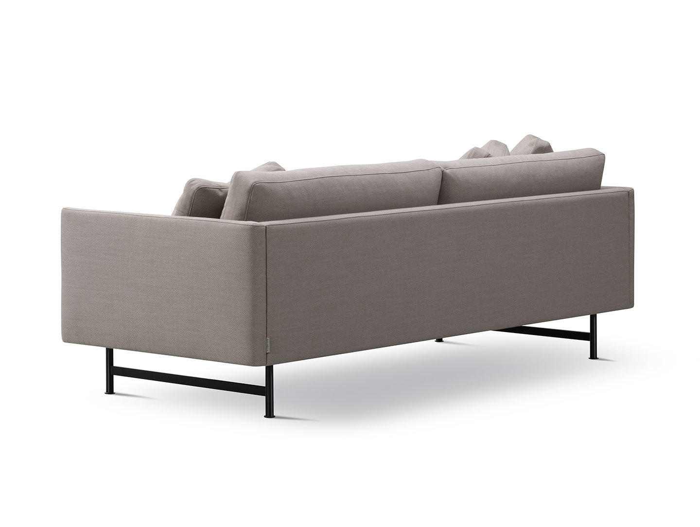 Fredericia Calmo Sofa 5652 Back Rime231 Black Steel Hugo Passos