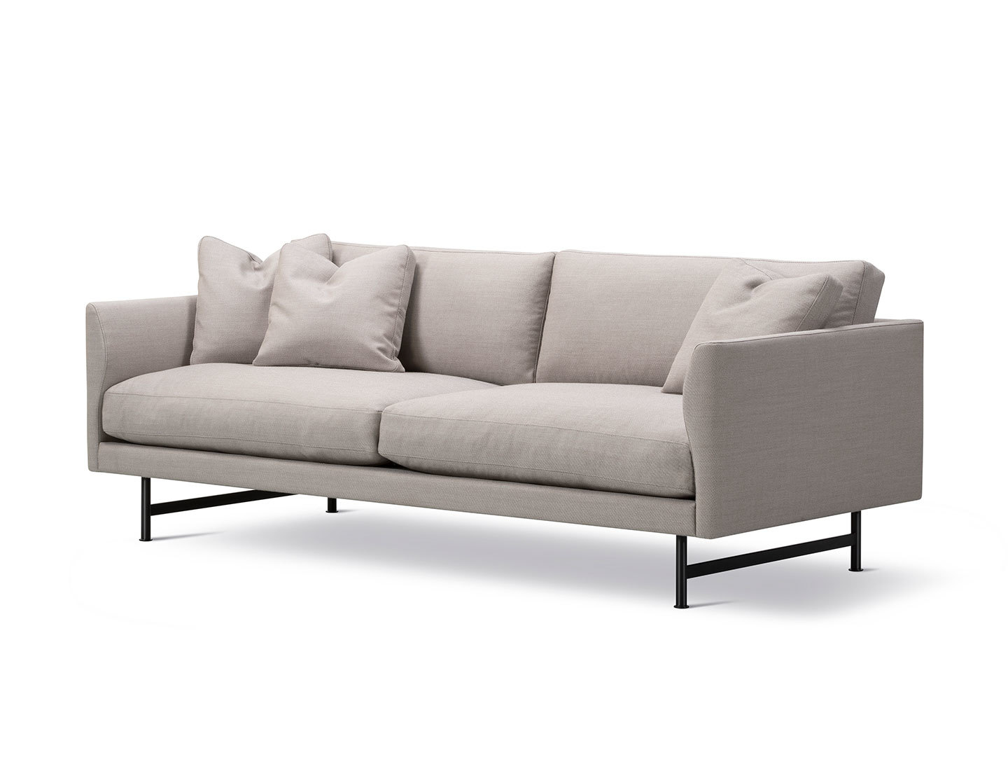 Fredericia Calmo Sofa 5652 Rime231 Black Steel Hugo Passos