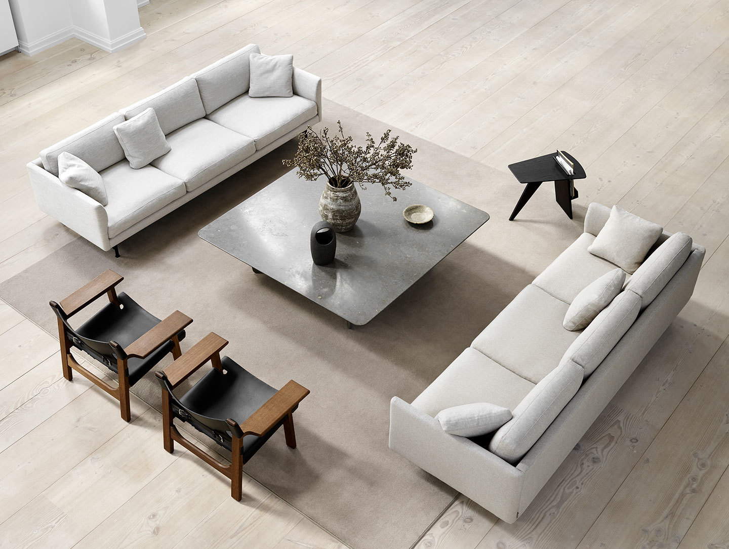 Fredericia Calmo Sofas 3S Hugo Passos