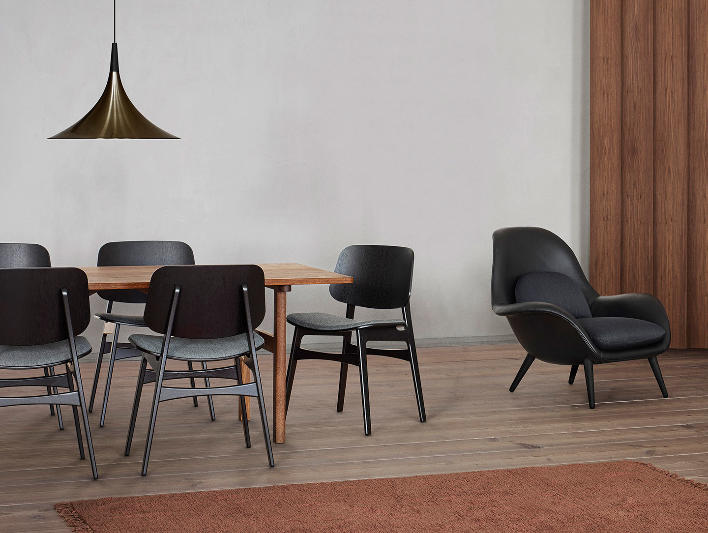 Fredericia Mogensen 6284 Dining Table Soborg Chairs Borge Mogensen