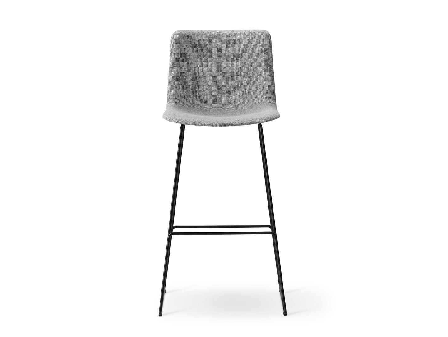 Fredericia Pato Sledge Upholstered Barstool Hallingdal 130 Front