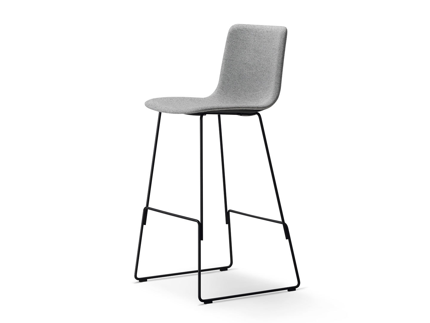 Fredericia Pato Sledge Upholstered Barstool Hallingdal 130