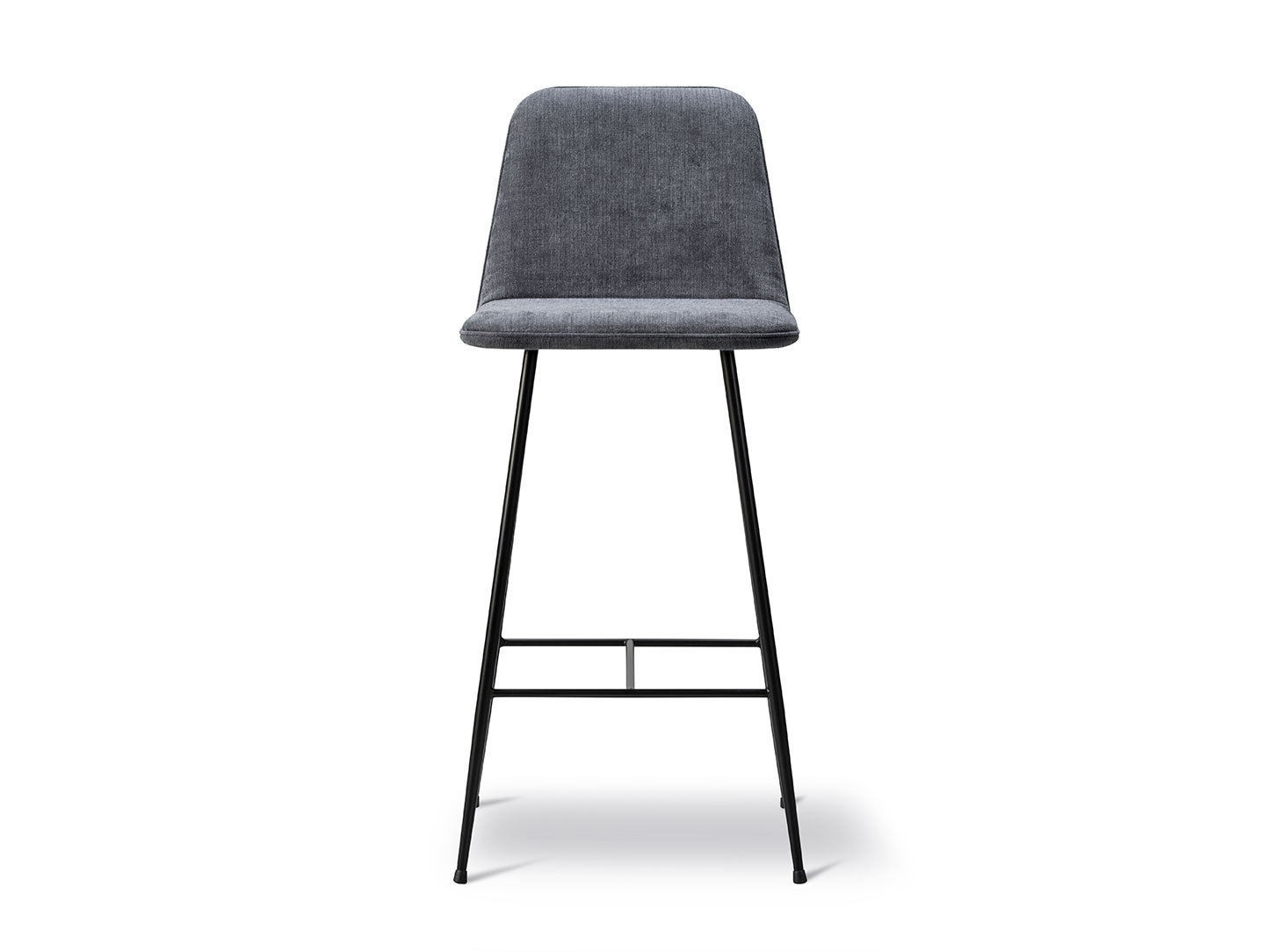Fredericia Spine Barstool Metal Base With Backrest Space Copenhagen