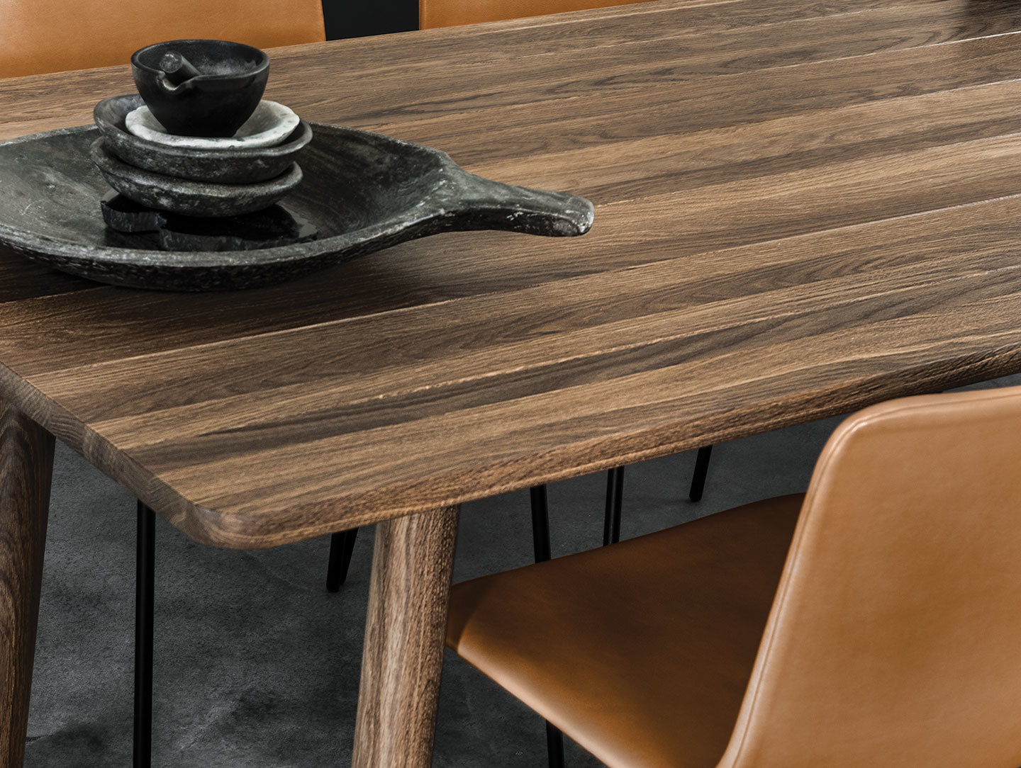 Fredericia Taro Table Smoked Oak Detail Jasper Morrison