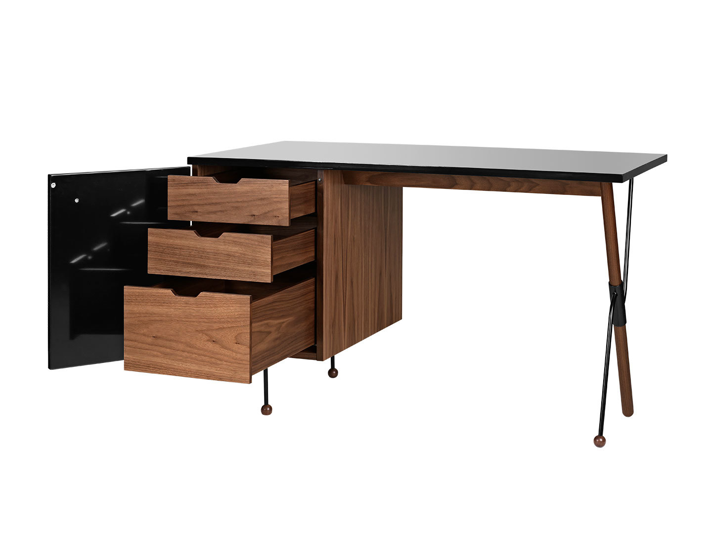 Gubi 62 Desk Drawers American Walnut