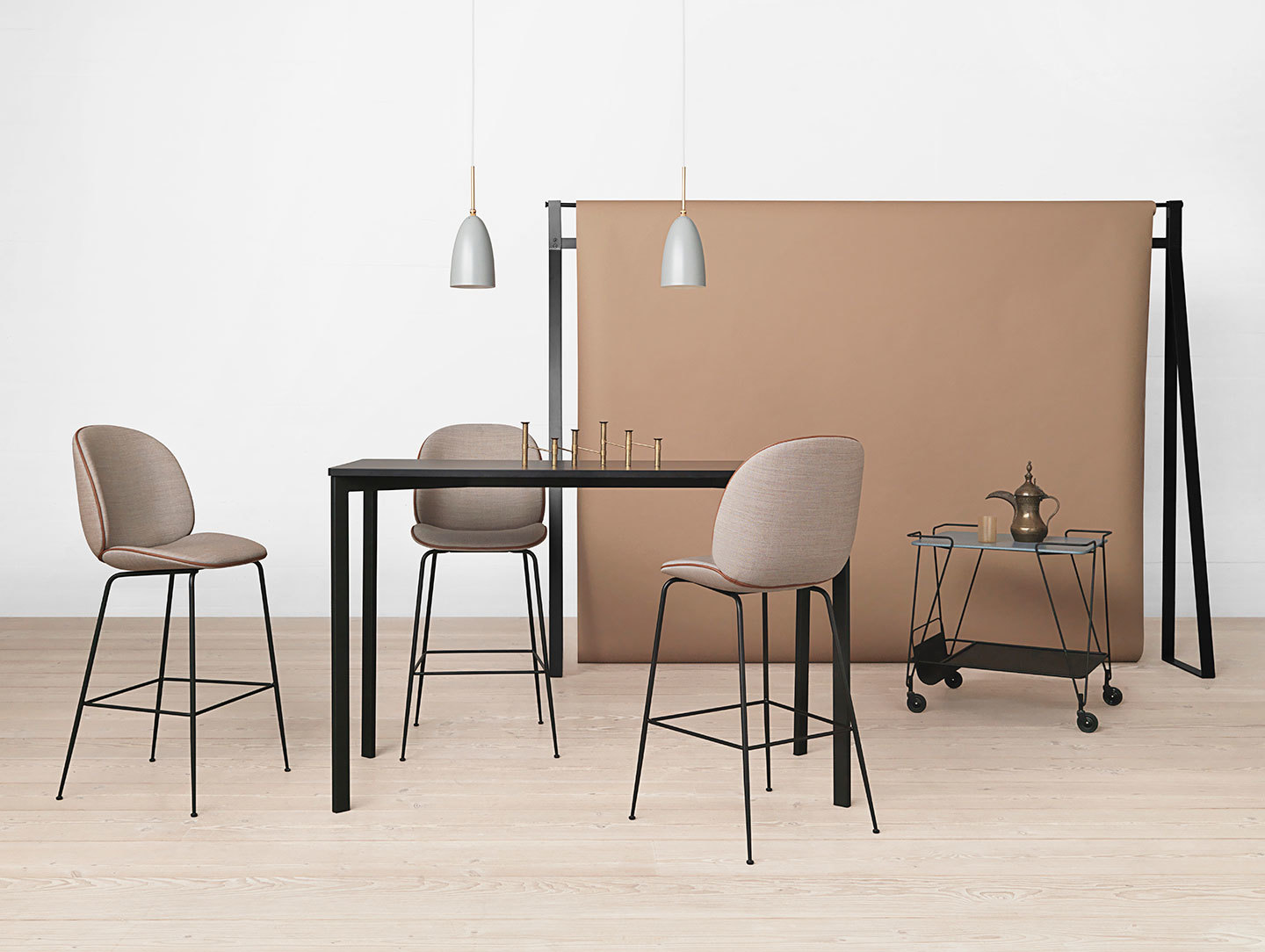 Gubi Beetle Upholstered Stools Gam Fratesi