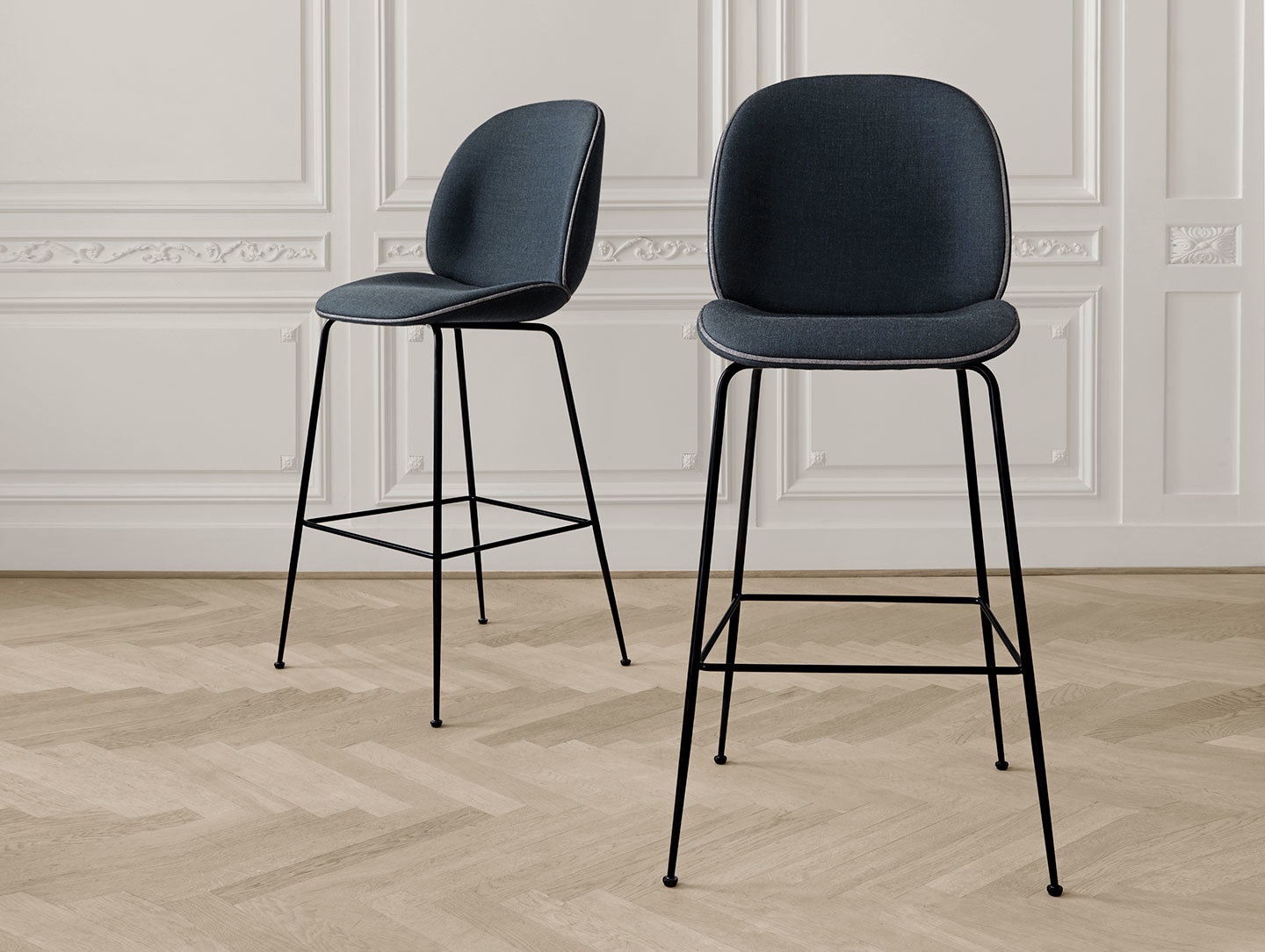 Gubi Beetle Upholstered Barstools Gam Fratesi