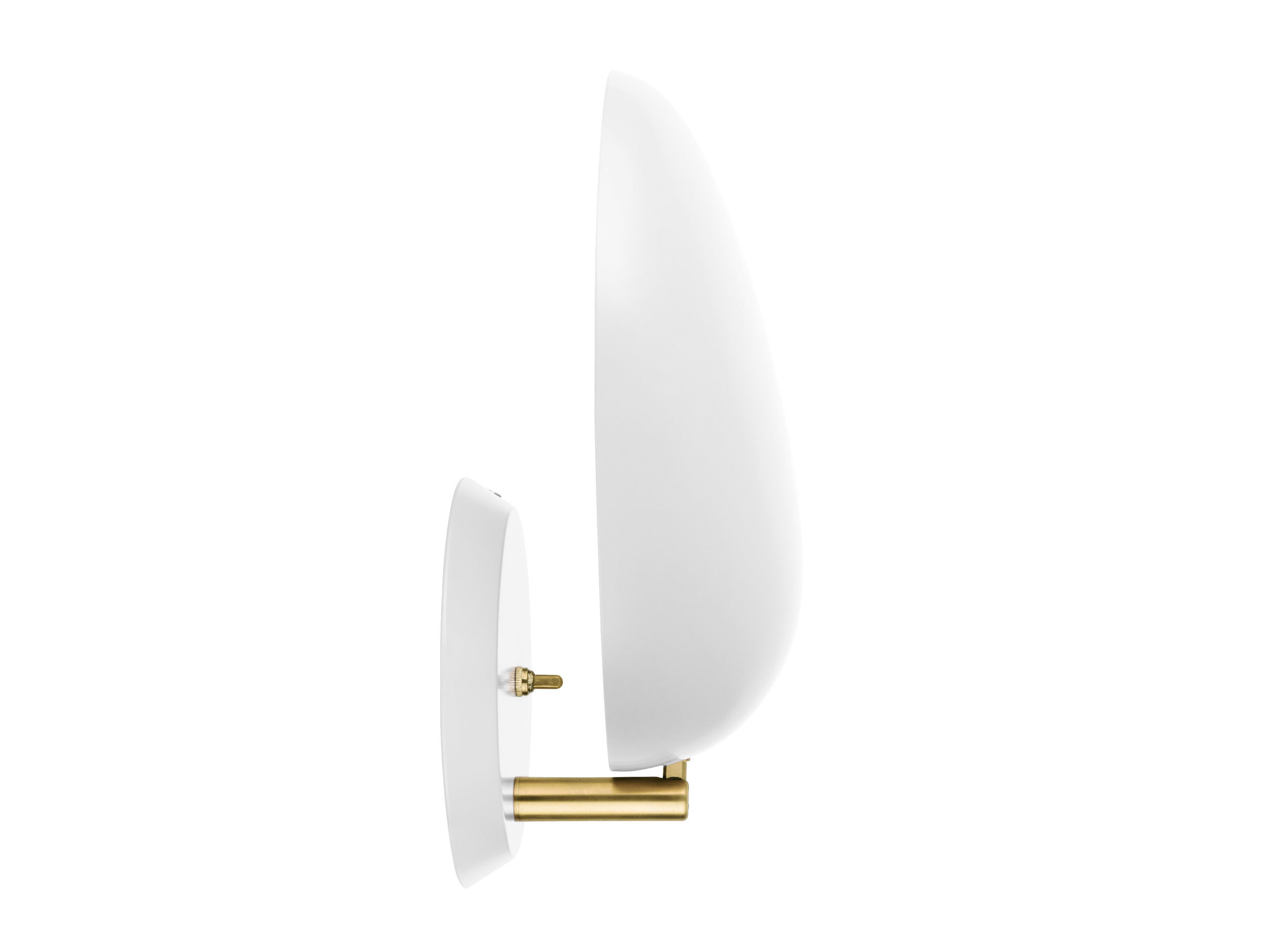 Gubi Cobra Wall Lamp White Side Greta Grossman
