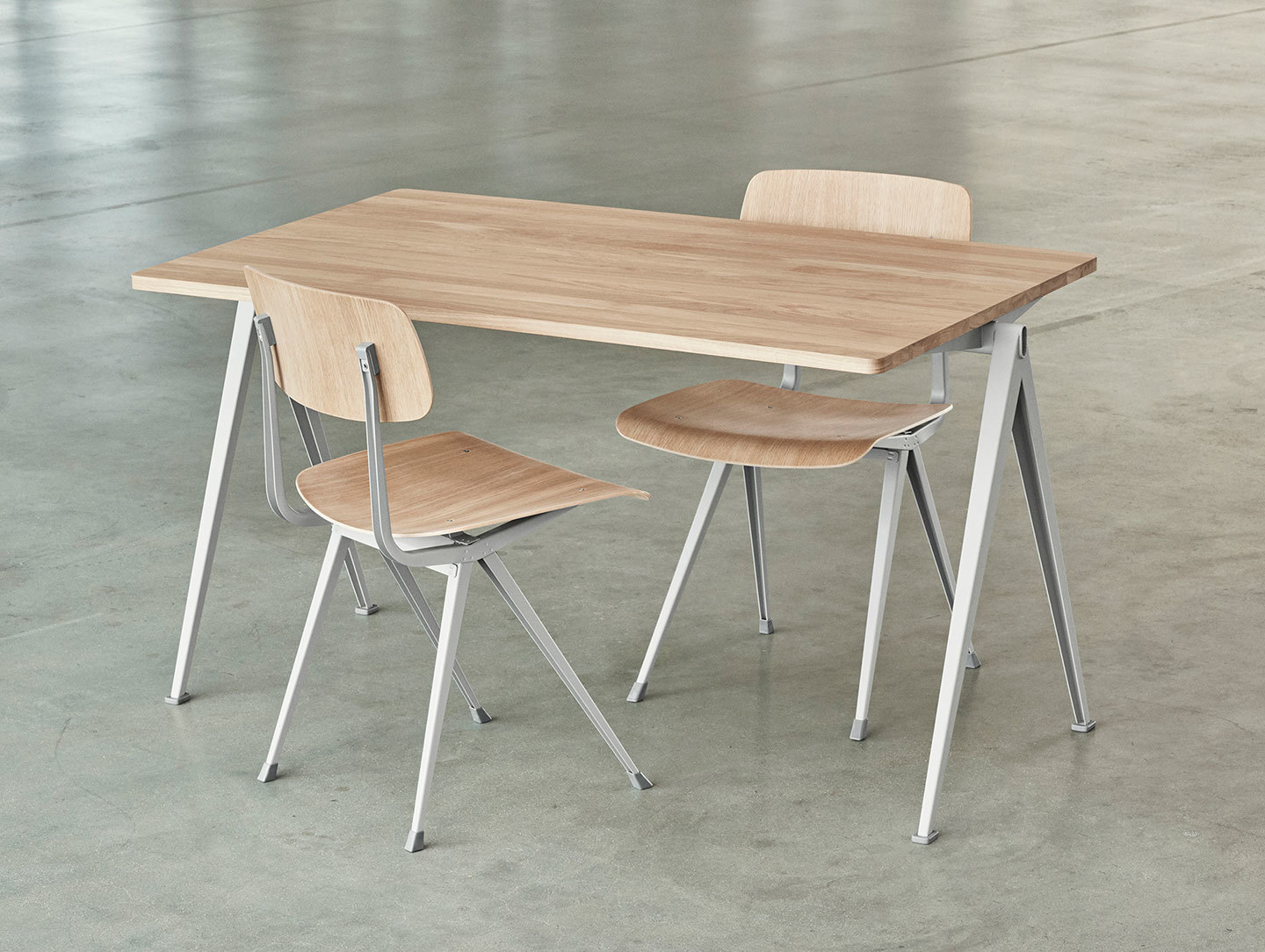 Hay Pyramid Table Result Chairs Oak Wim Rietveld Friso Kramer
