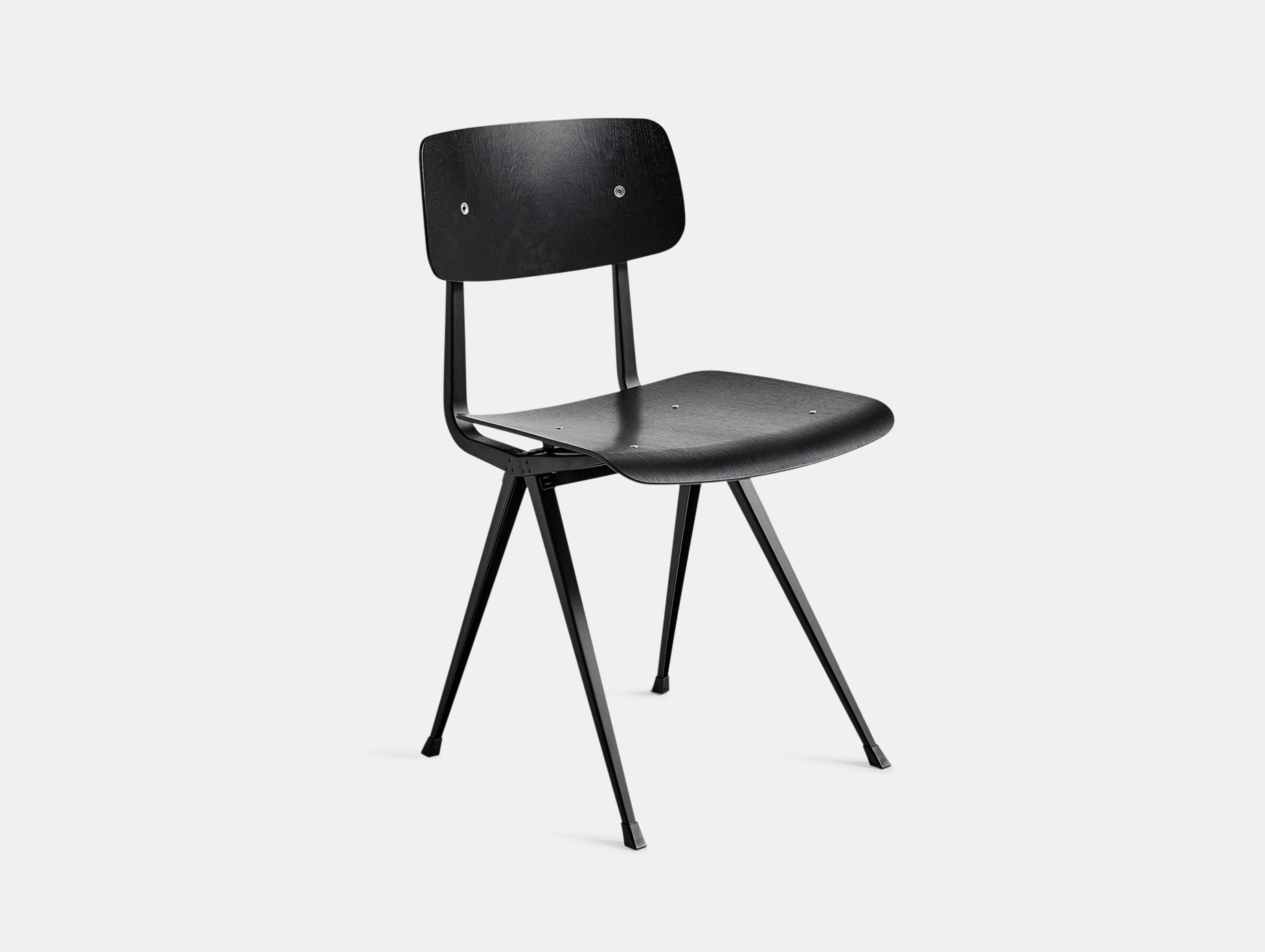 Hay Result Chair Black Black Legs Wim Rietveld Friso Kramer