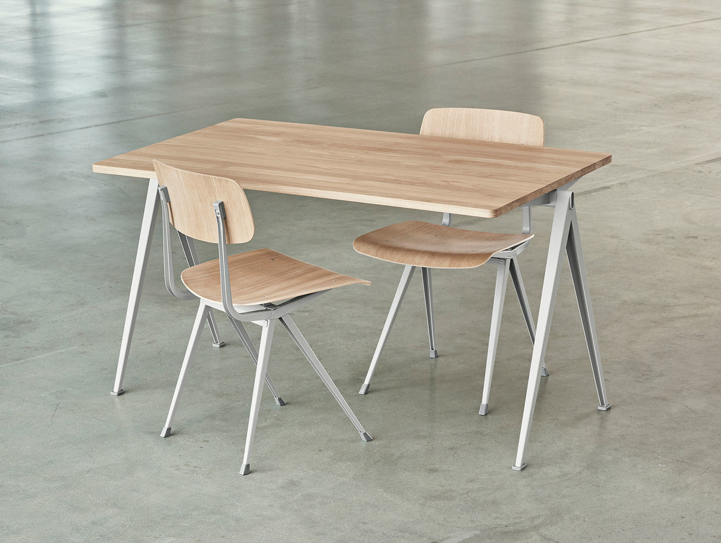 Hay Result Chair Oak Pyramid Desk Wim Rietveld Friso Kramer