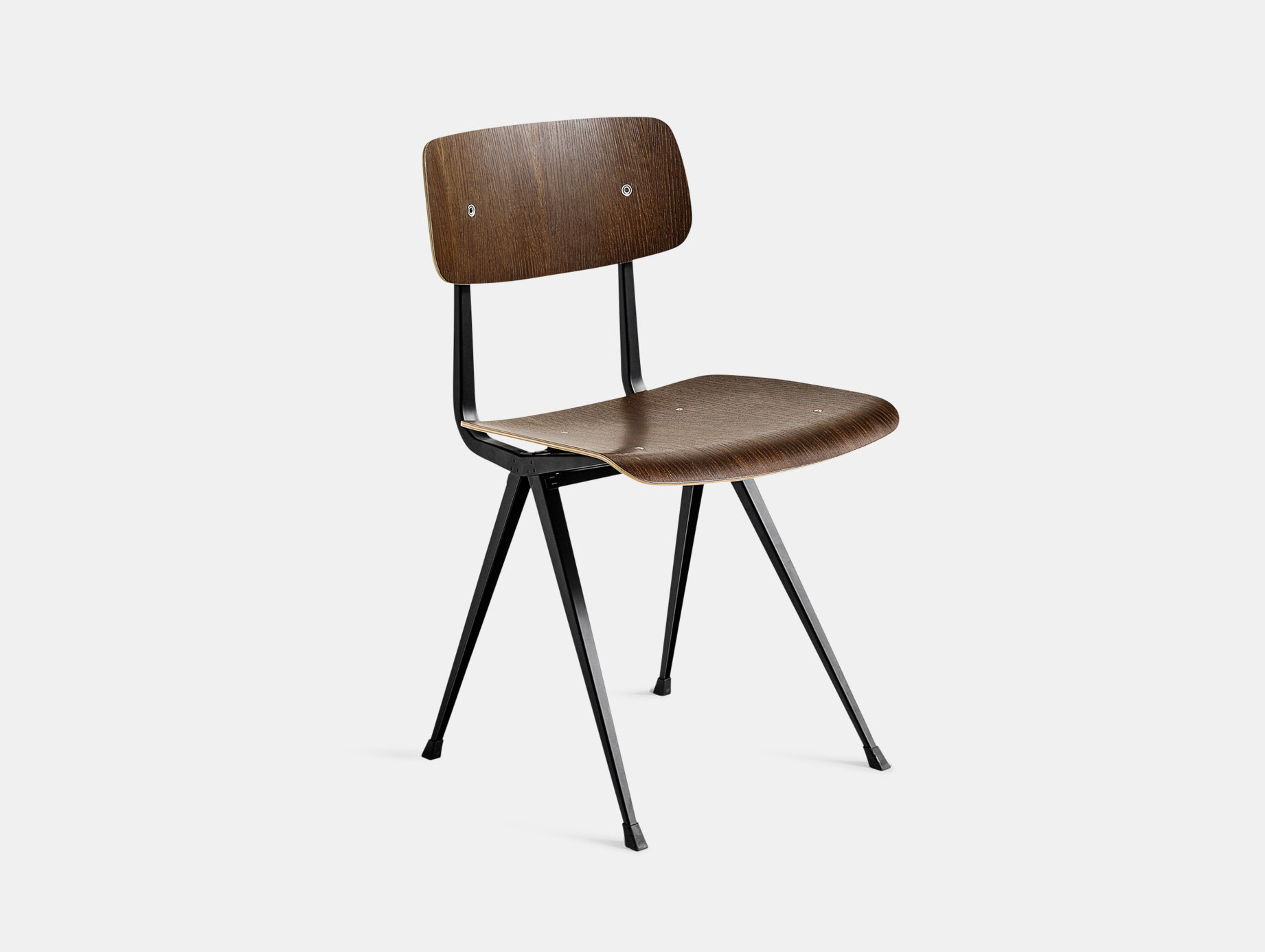 Hay Result Chair Smoked Oak Black Legs Wim Rietveld Friso Kramer