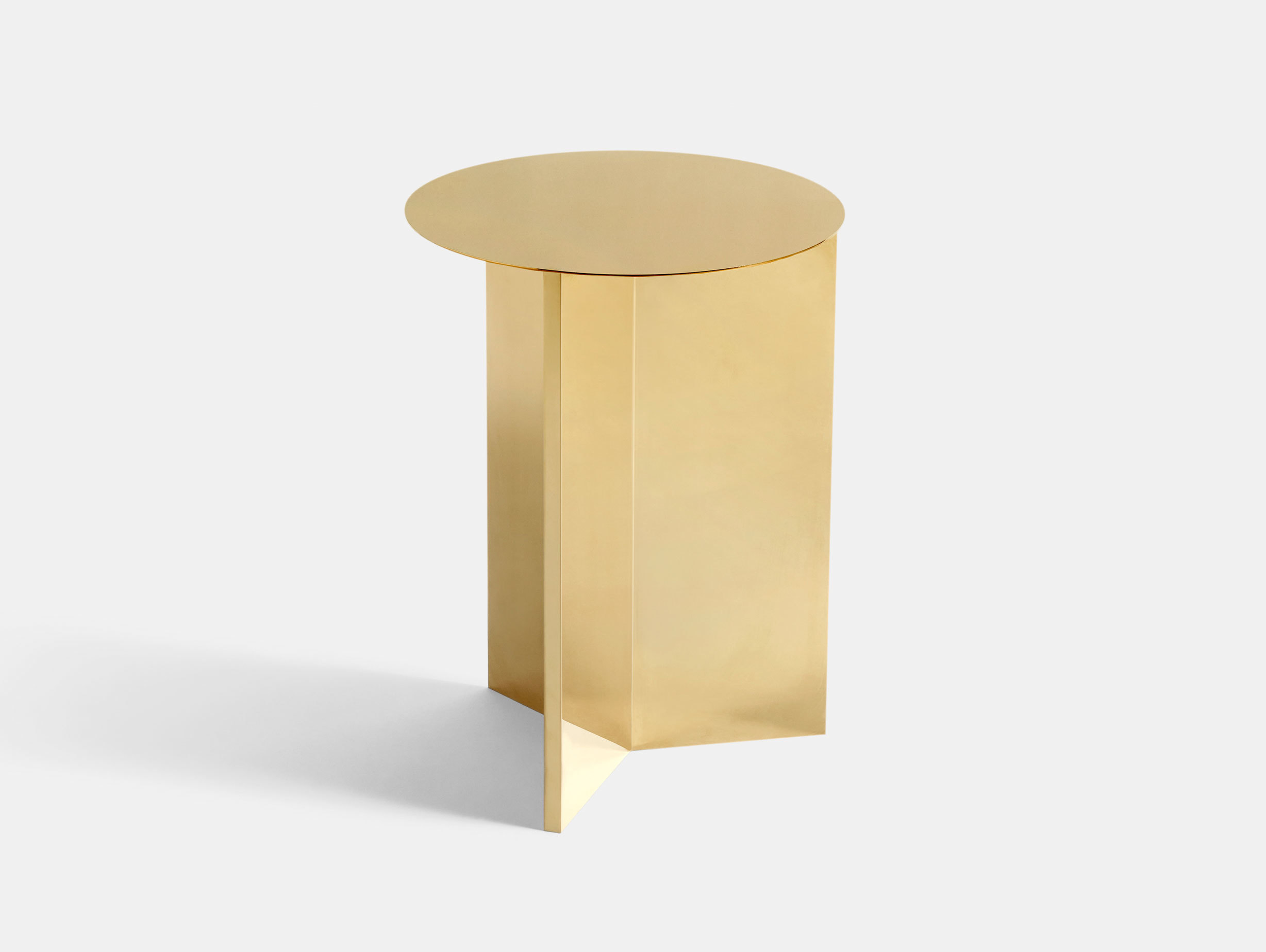 Hay Slit Table High Brass