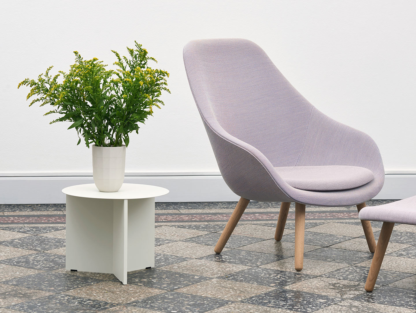 Hay Slit Table White Paper Porcelain Vase