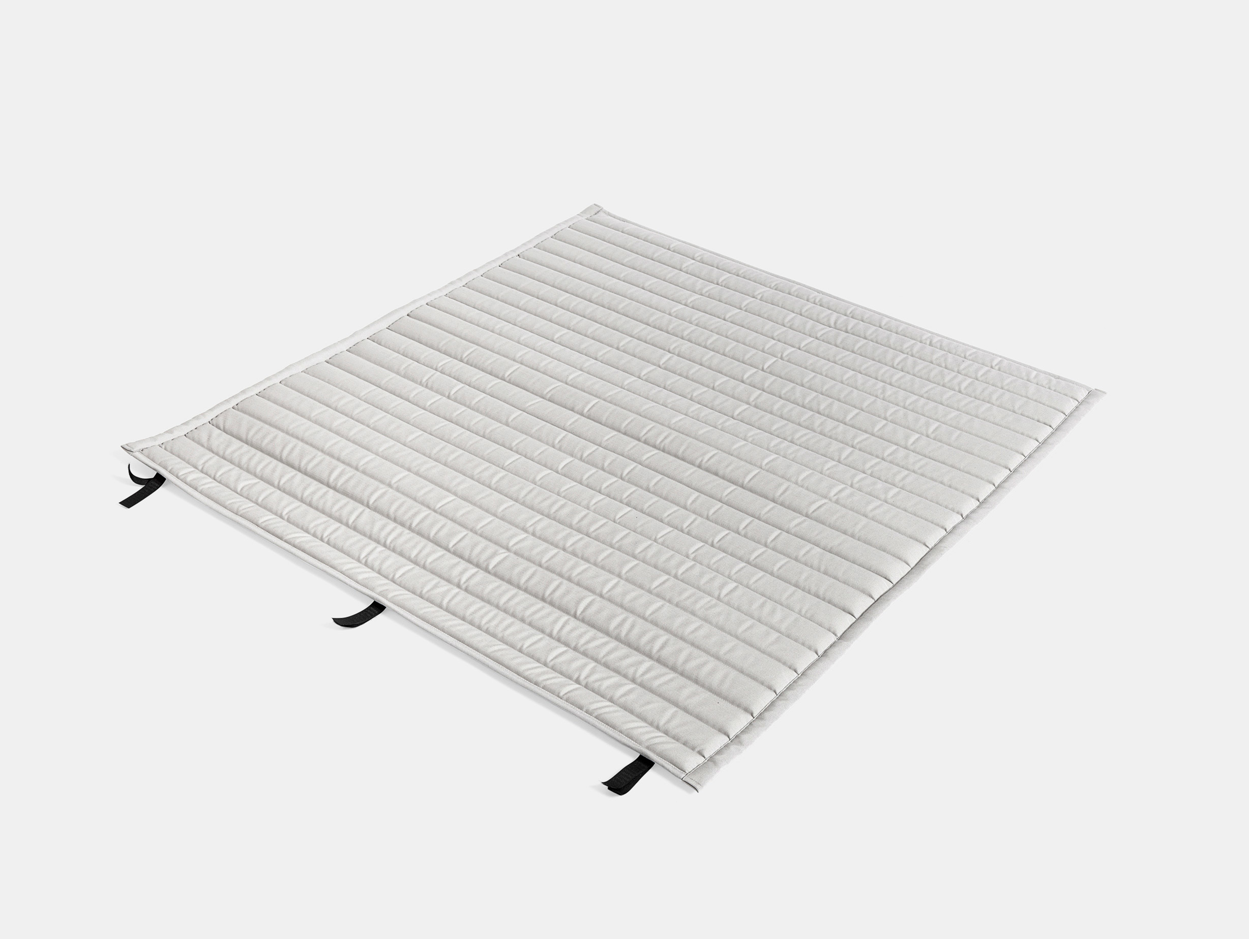 Hay palissade dining bench quilted cushion sky grey