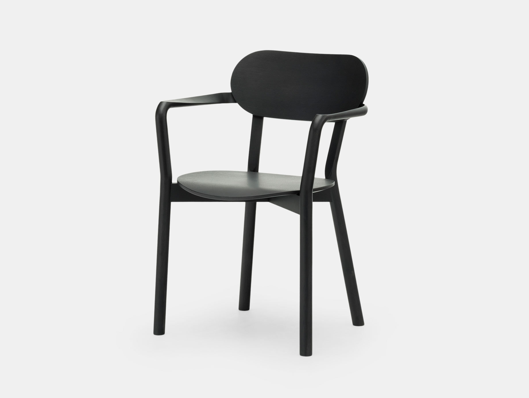 Karimoku Castor Armchair Plus Black Big Game