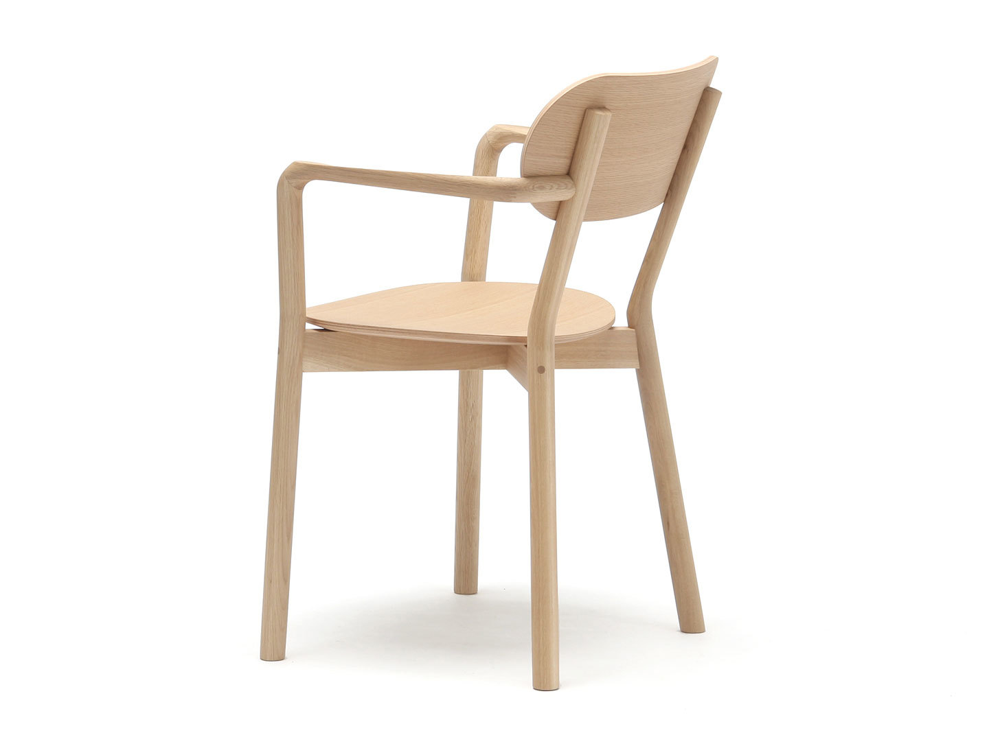 Karimoku Castor Armchair Plus Oak Back Big Game