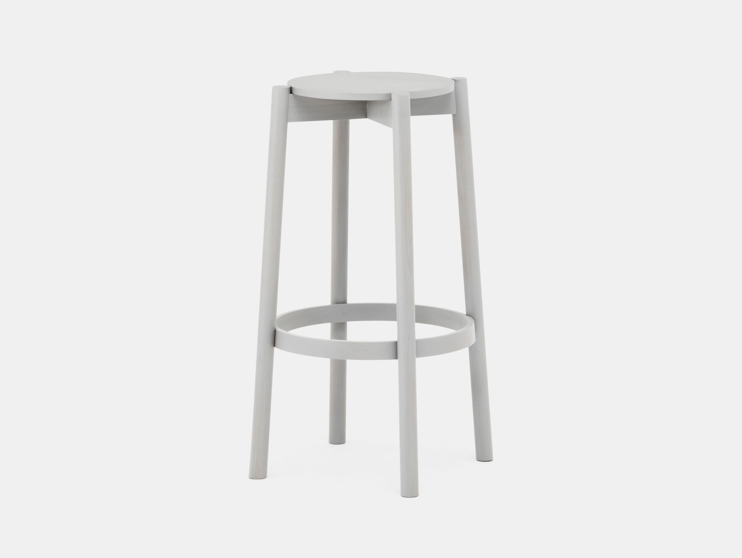 Karimoku Castor Bar Stool Grey Big Game