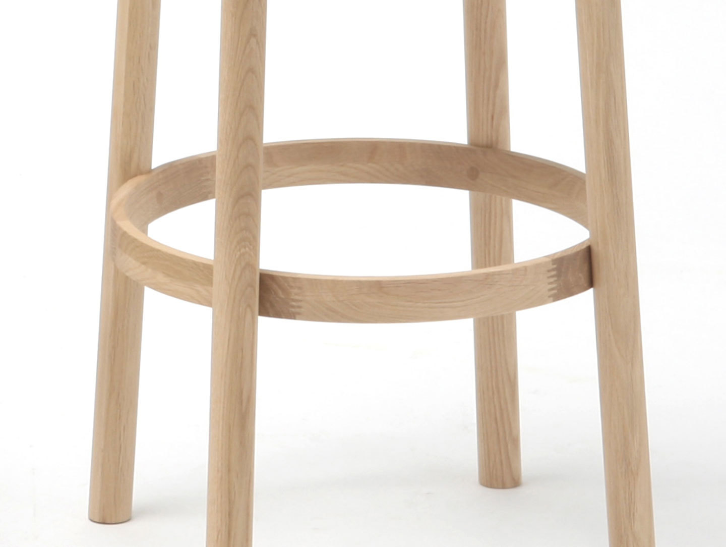 Karimoku Castor Barstool Oak Footrest Detail Big Game