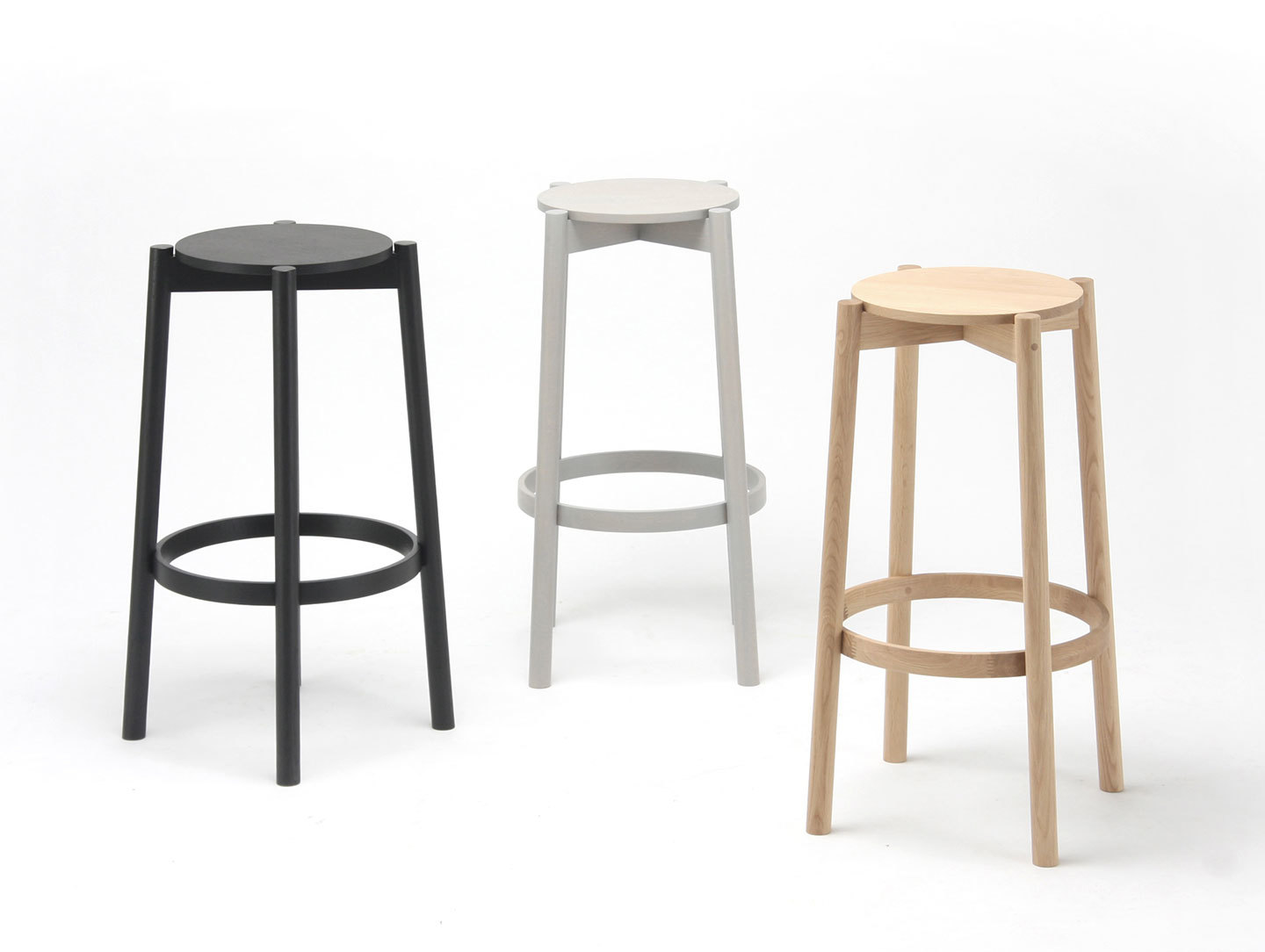Karimoku Castor Barstools 3 Big Game