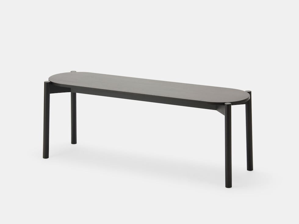 Karimoku Castor Dining Bench Black Big Game Karimoku Castor Dining Bench Black Big Game