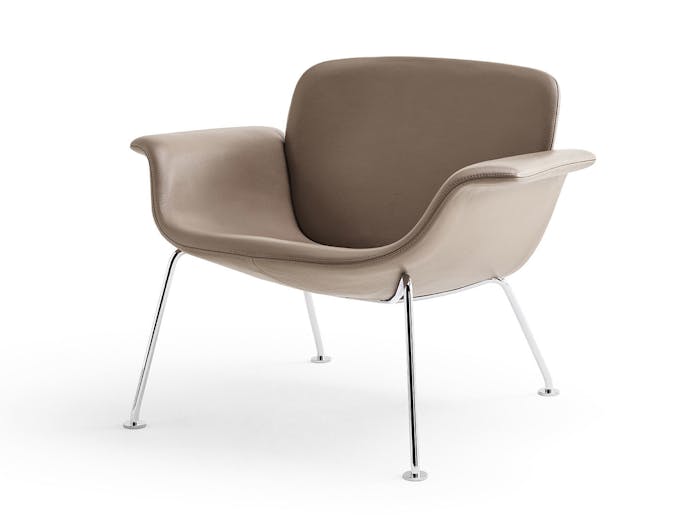 Knoll Kn04 Lounge Chair Leather Piero Lissoni