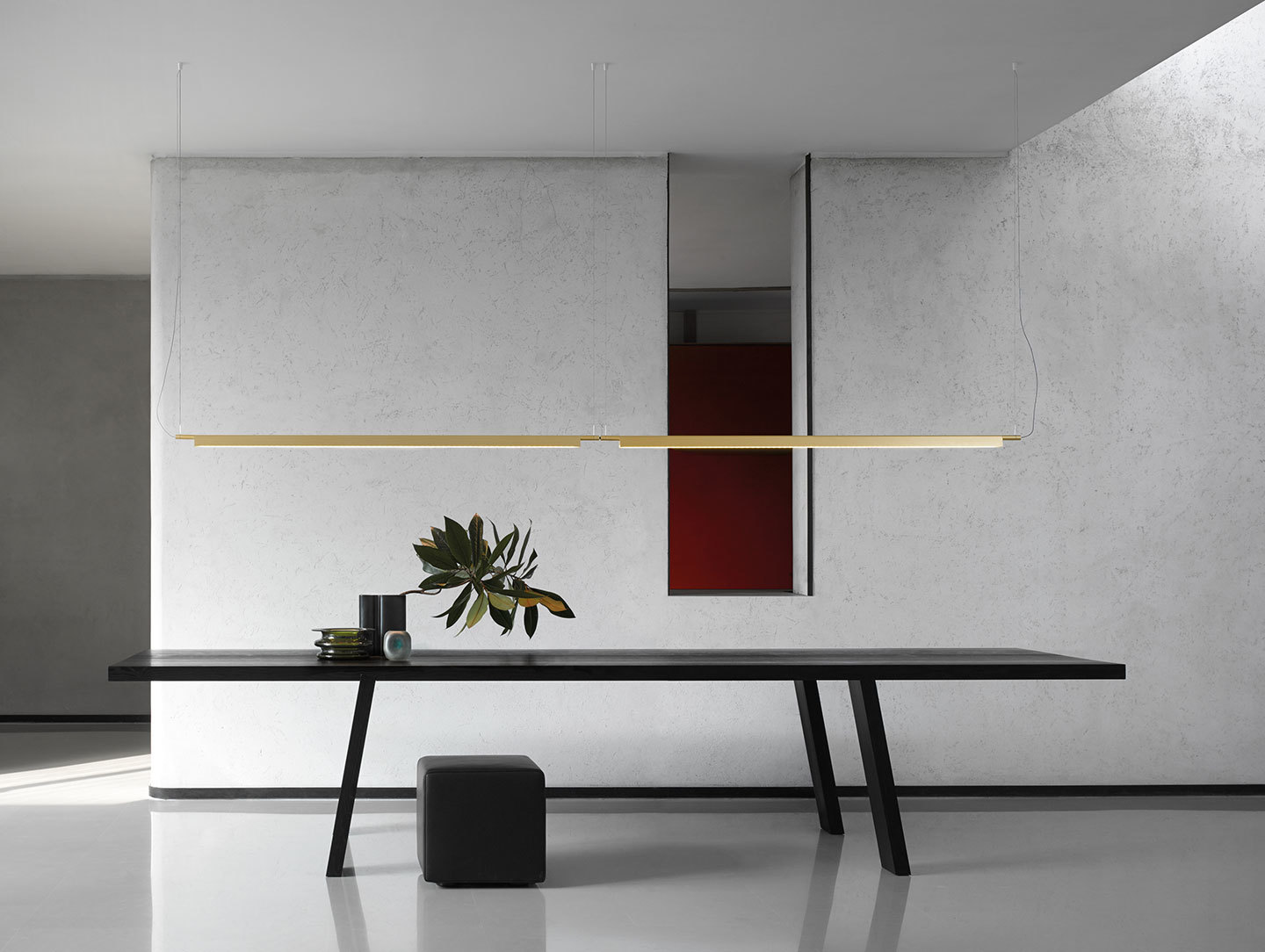 Luceplan Compendium Suspension Lights Brass Daniel Rybakken