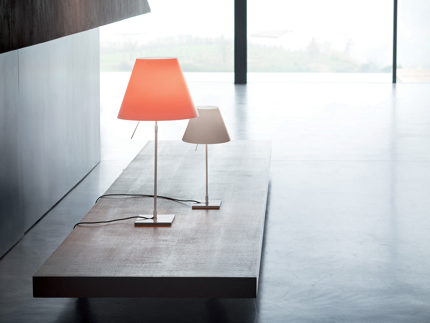 Luceplan Costanza Table Lamps Alu Stem Paolo Rizzatto