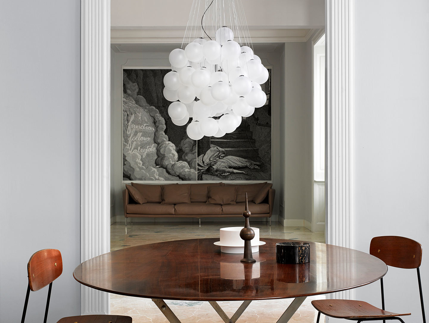 Luceplan Stochastic Suspension Light Satin White 2 Daniel Rybakken