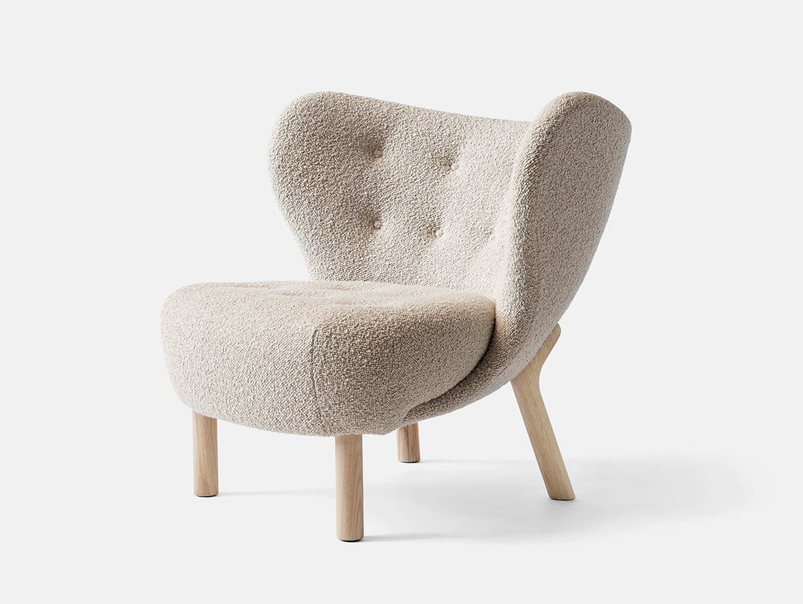 And tradition little petra lounge chair oak kara