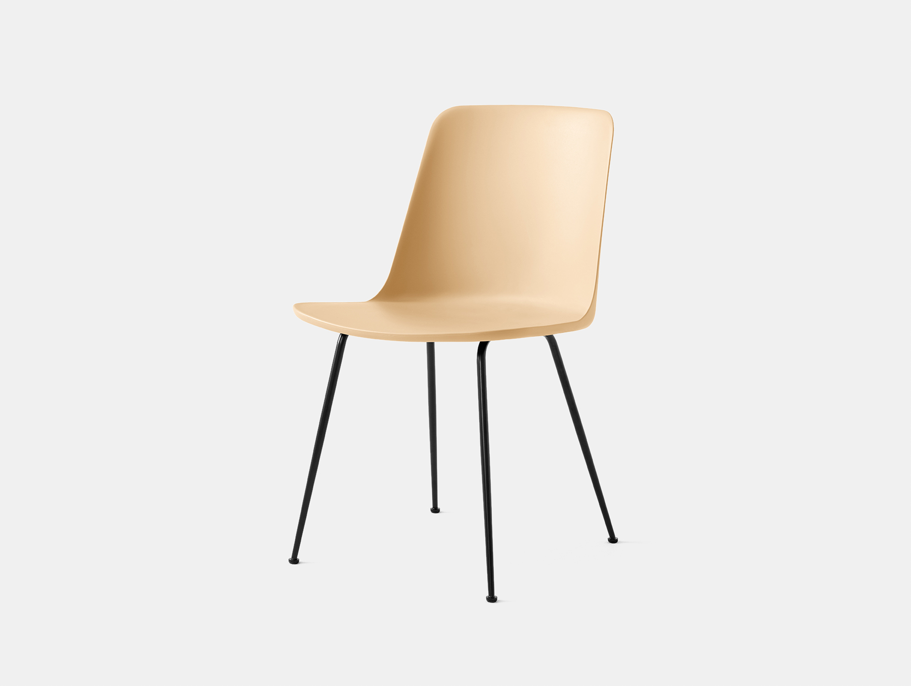 Andtradition rely chair four leg blk sandbeige