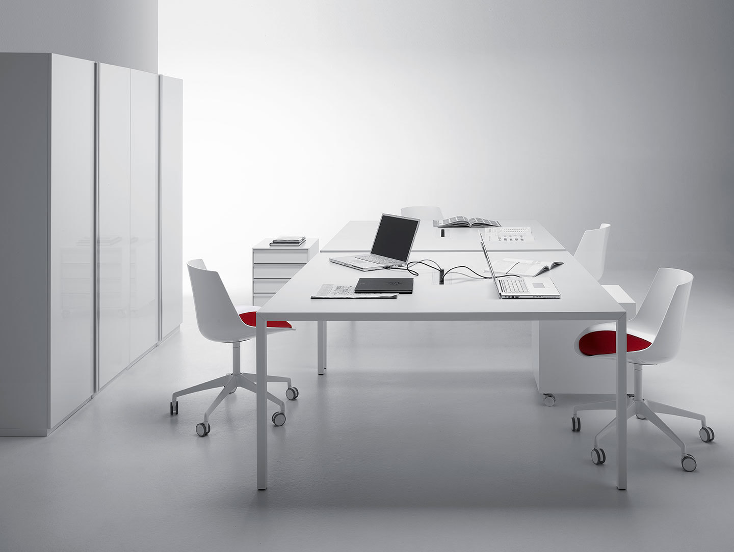 Mdf Italia Tense Desks White Piergiorgio Cazzaniga