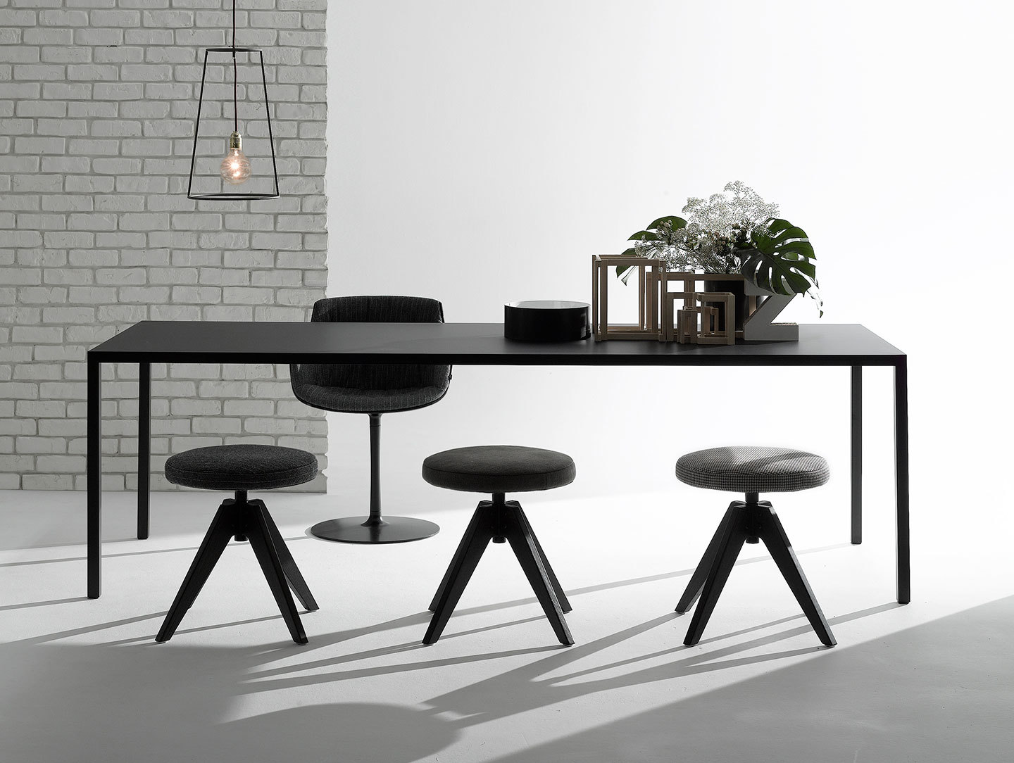 Mdf Italia Tense Table 180 Black Piergiorgio Cazzaniga