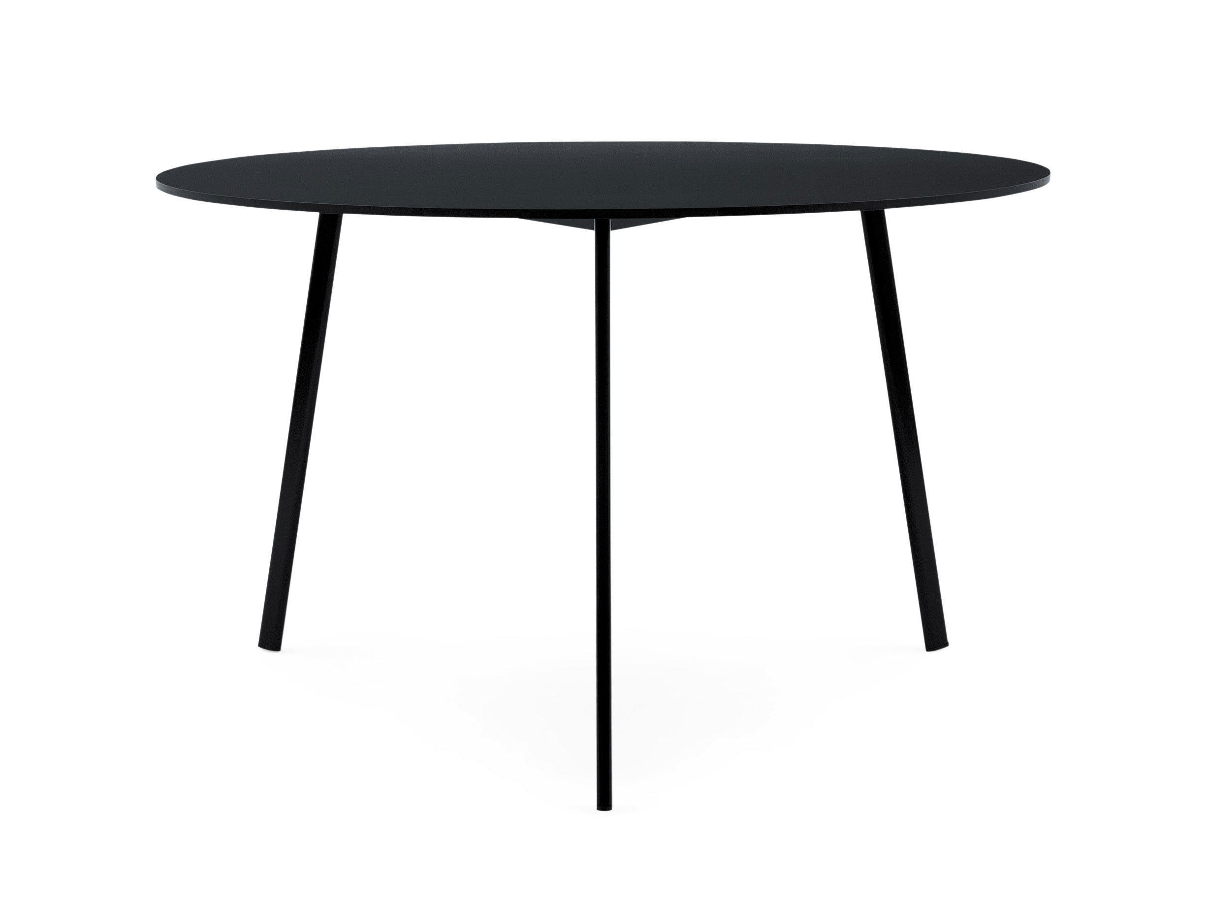 Magis Striped Table Round Black 2 Ronan Erwan Bouroullec
